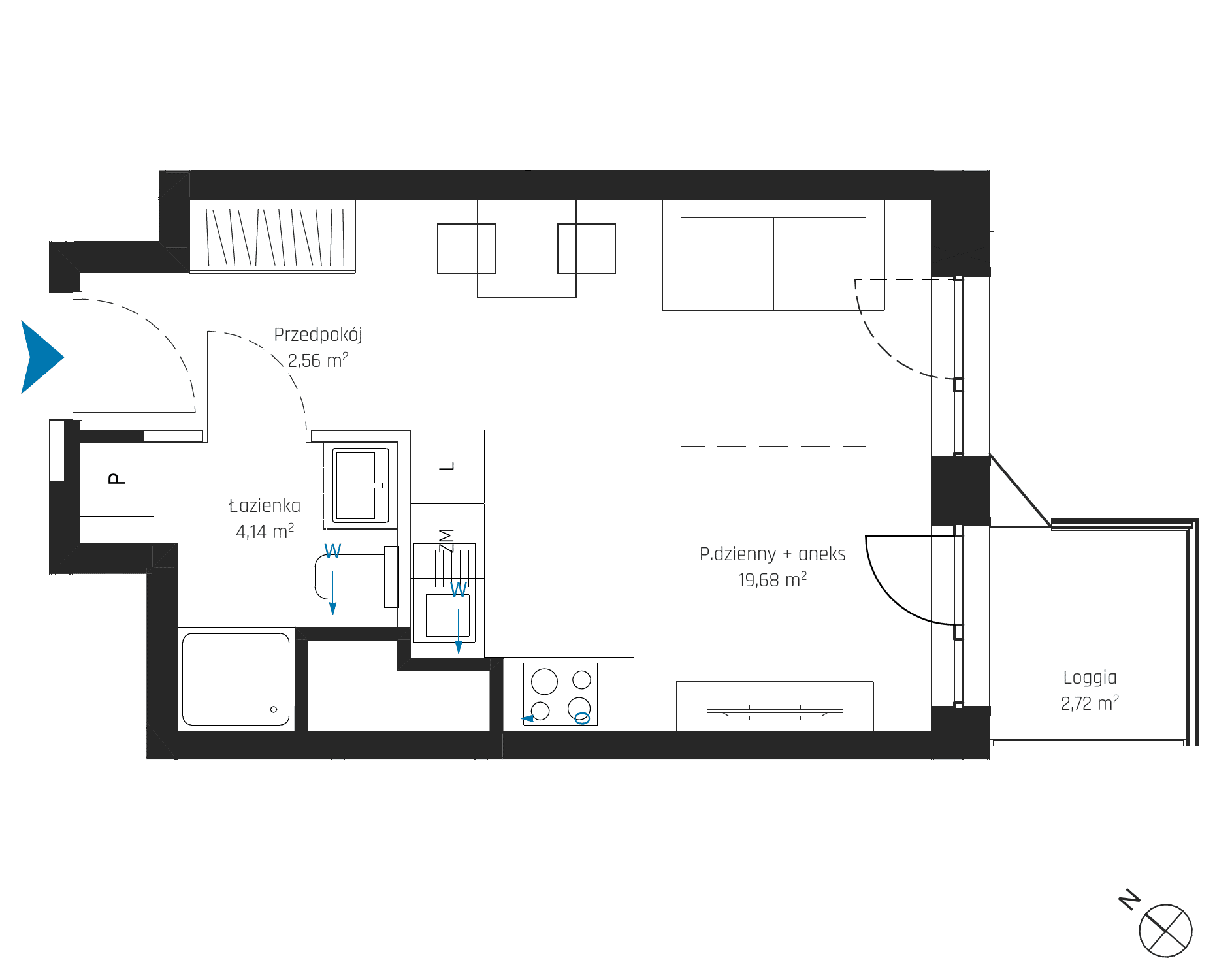SkyPoint – inwestycja Robyg - lokal A1.13M07