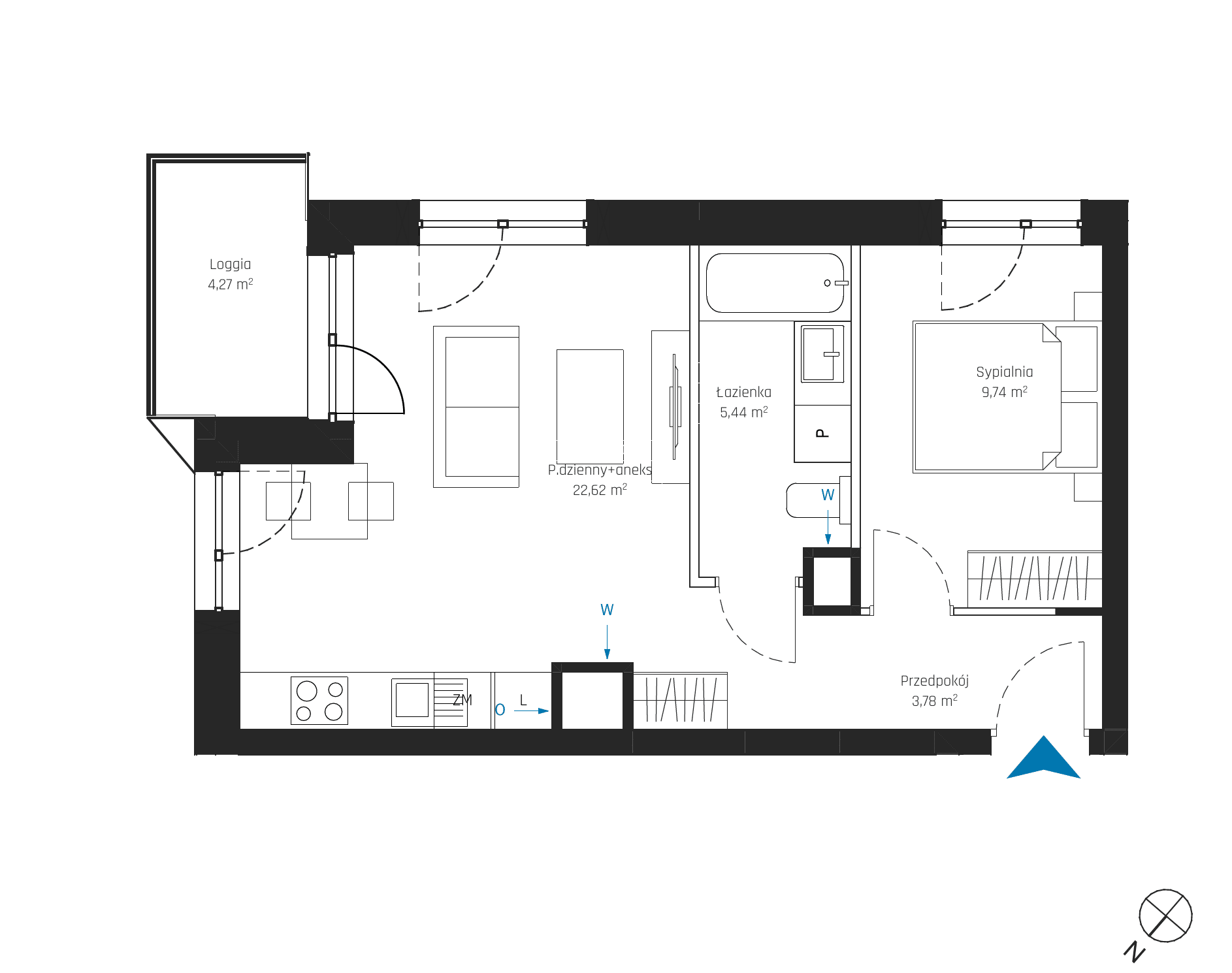 SkyPoint – inwestycja Robyg - lokal A2.2M06