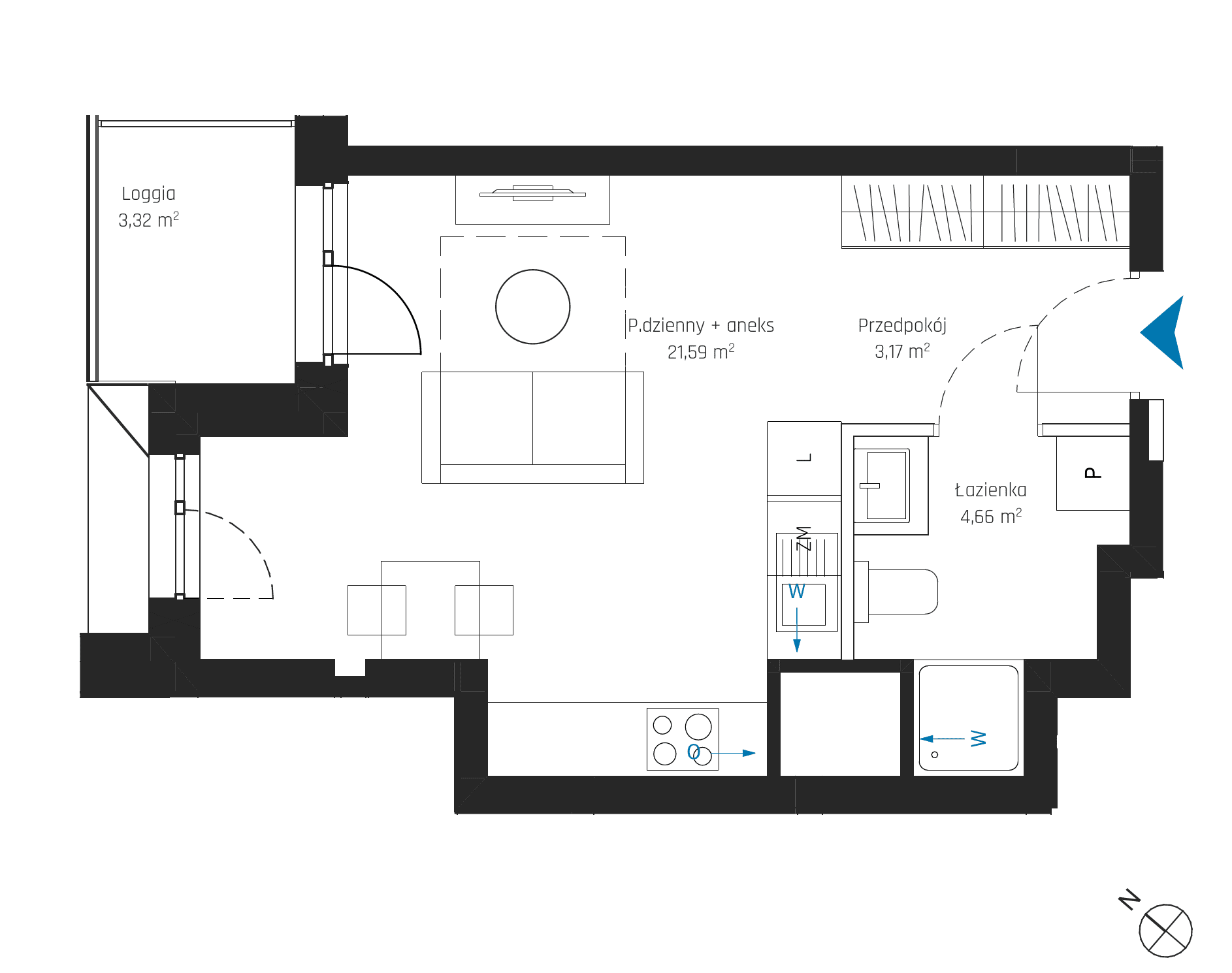SkyPoint – inwestycja Robyg - lokal A1.14M01