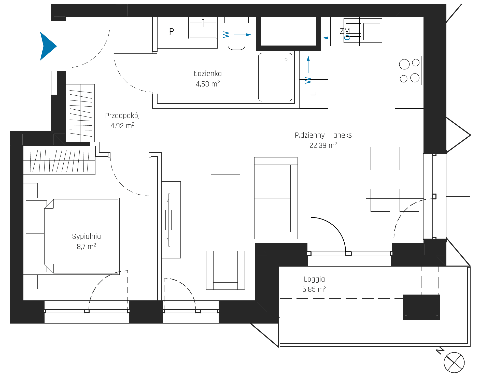 SkyPoint – inwestycja Robyg - lokal A1.2M09