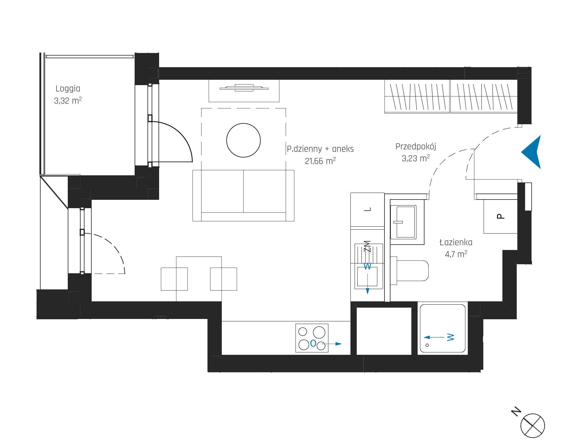SkyPoint – inwestycja Robyg - lokal A1.15M01