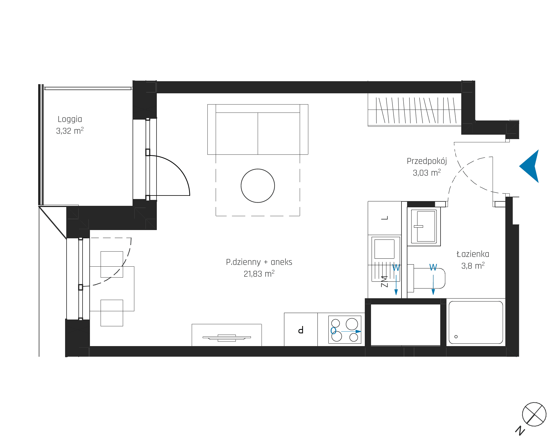 SkyPoint – inwestycja Robyg - lokal A2.15M04