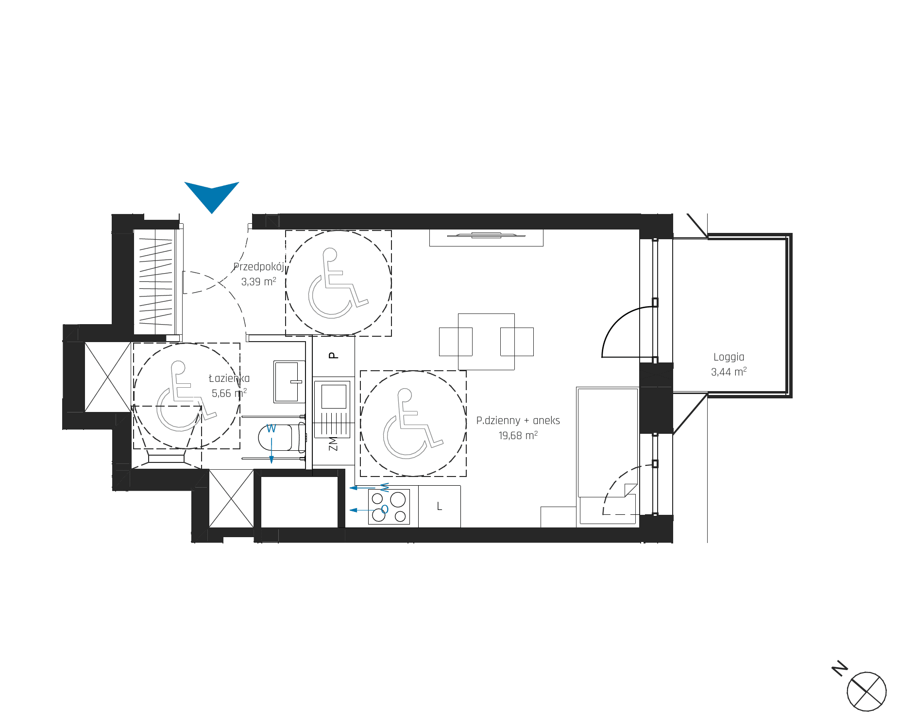 SkyPoint – inwestycja Robyg - lokal A2.15M07