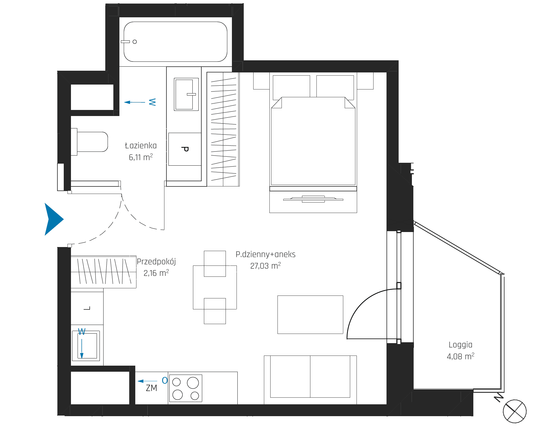 SkyPoint – inwestycja Robyg - lokal A2.15M10