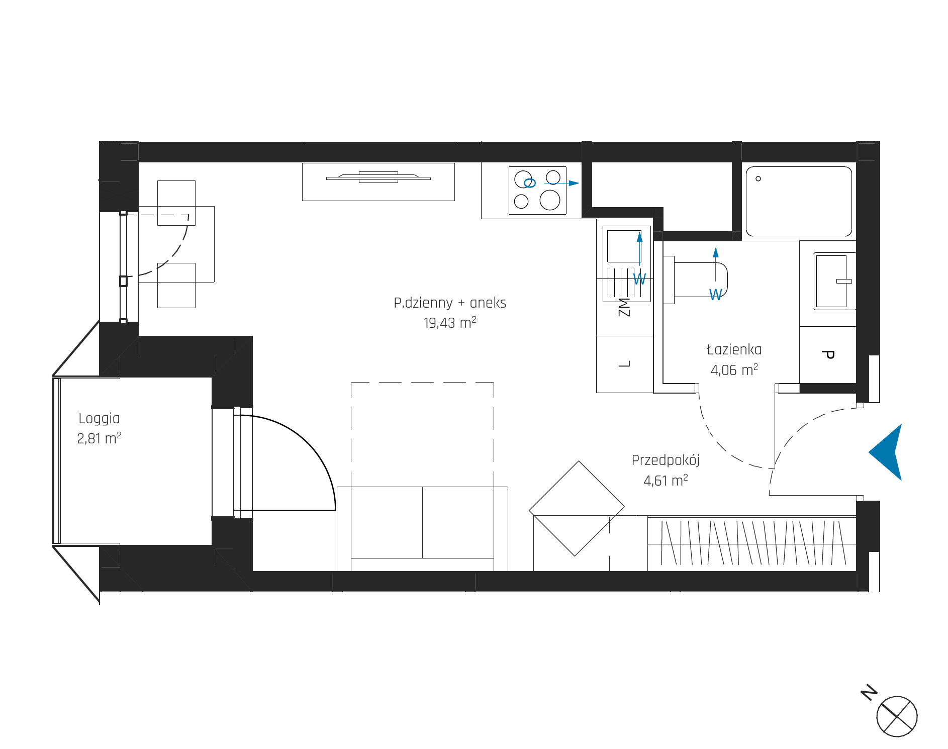 SkyPoint – inwestycja Robyg - lokal A1.15M11