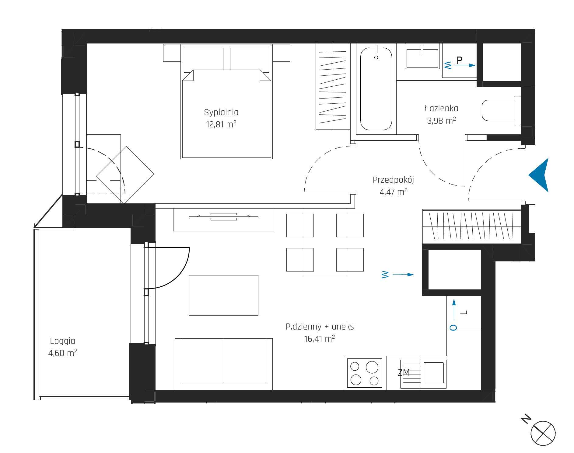 SkyPoint – inwestycja Robyg - lokal A1.15M13