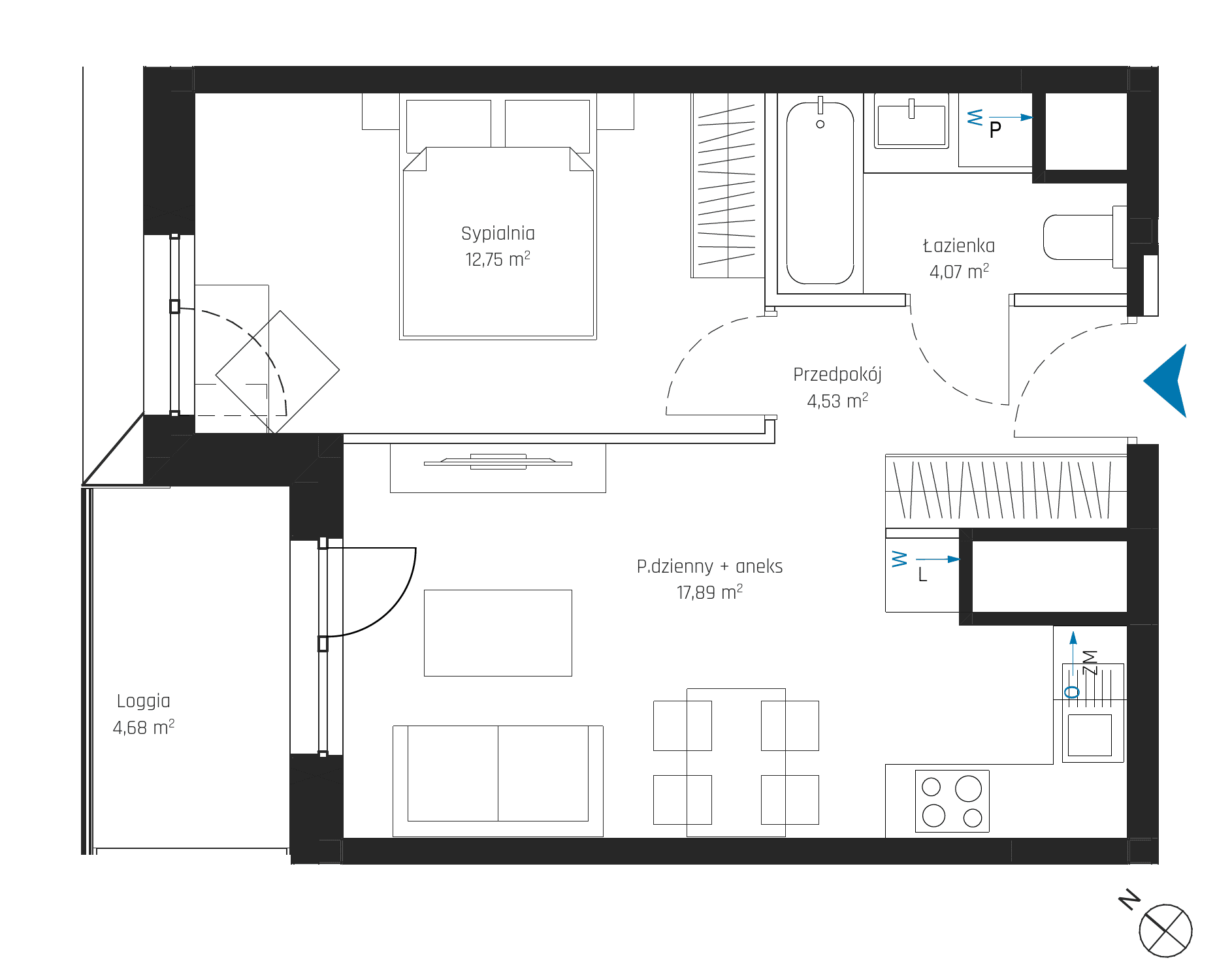 SkyPoint – inwestycja Robyg - lokal A2.15M16