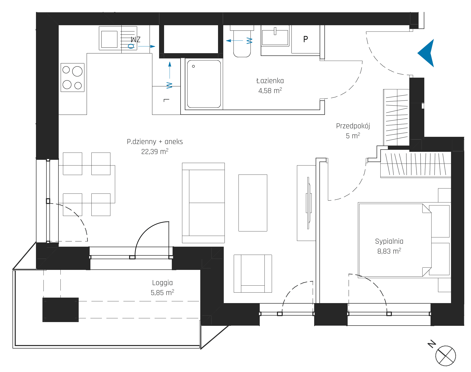 SkyPoint – inwestycja Robyg - lokal A1.2M10