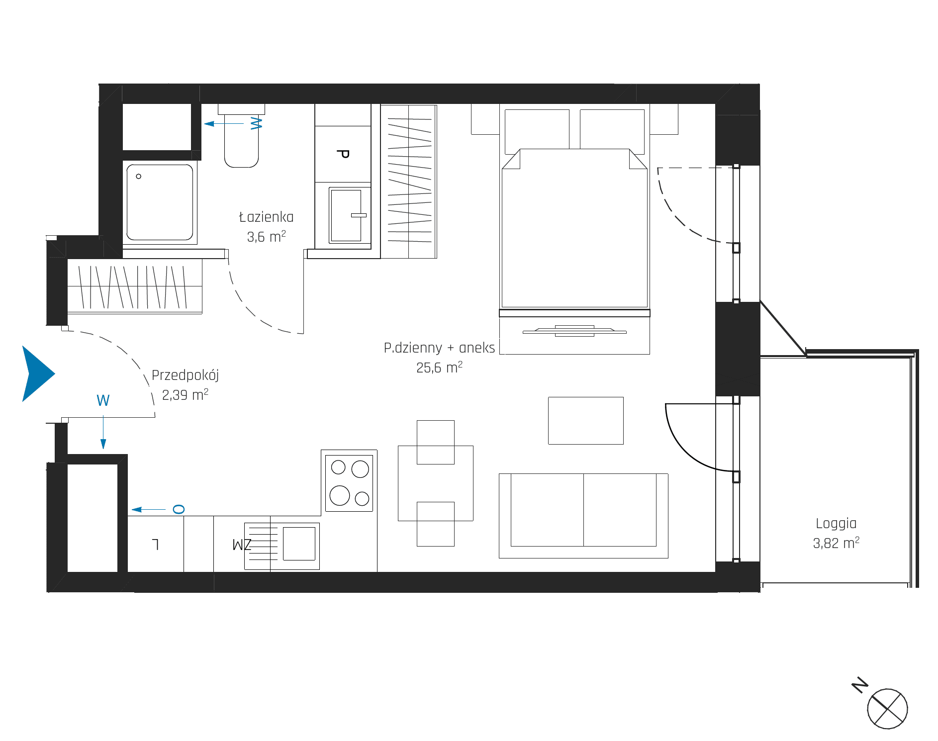 SkyPoint – inwestycja Robyg - lokal A2.16M11