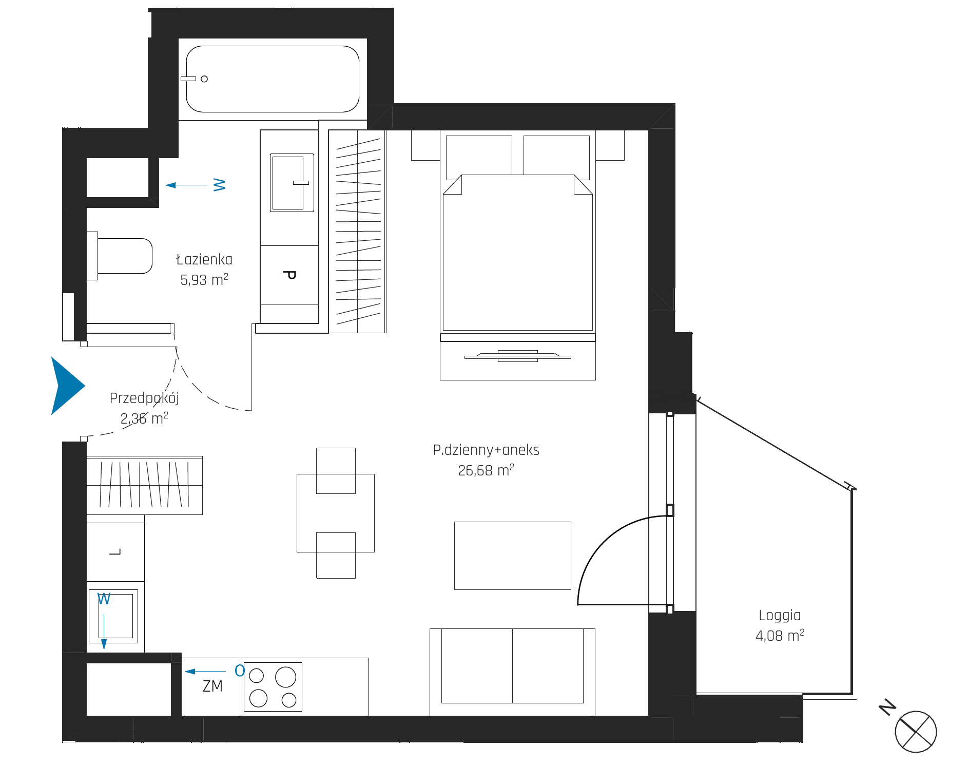SkyPoint – inwestycja Robyg - lokal A2.2M10