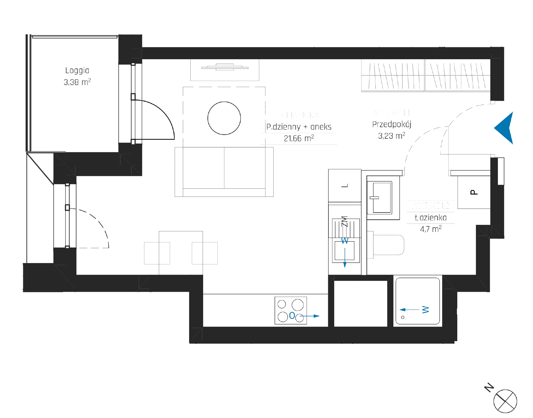 SkyPoint – inwestycja Robyg - lokal A1.17M01