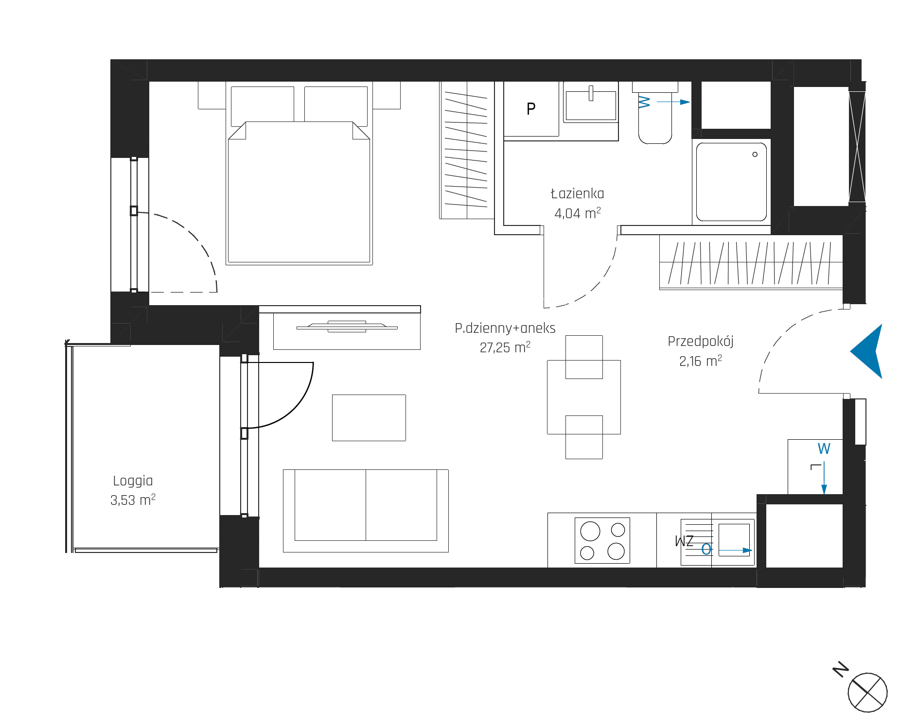 SkyPoint – inwestycja Robyg - lokal A1.17M02