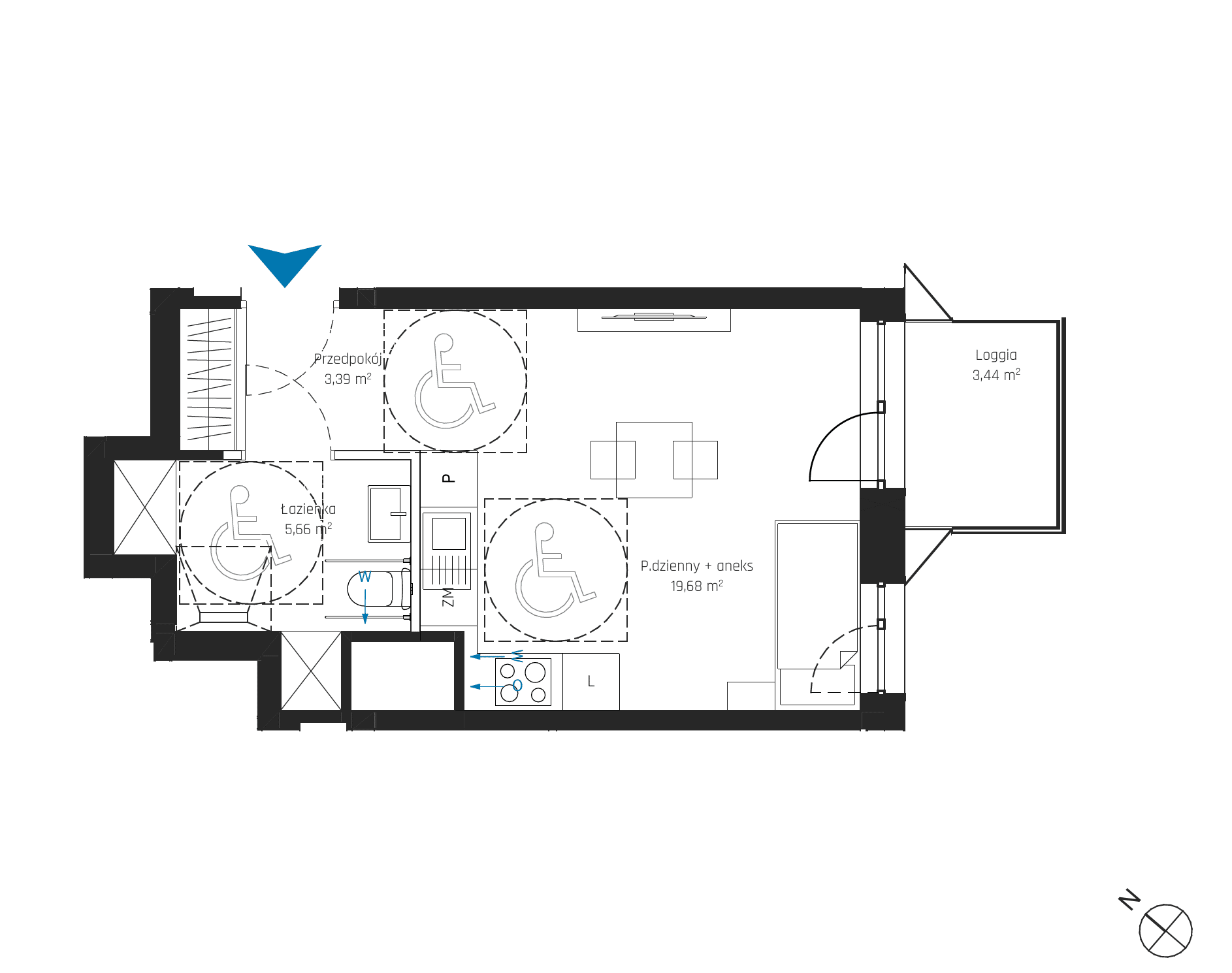 SkyPoint – inwestycja Robyg - lokal A2.17M07