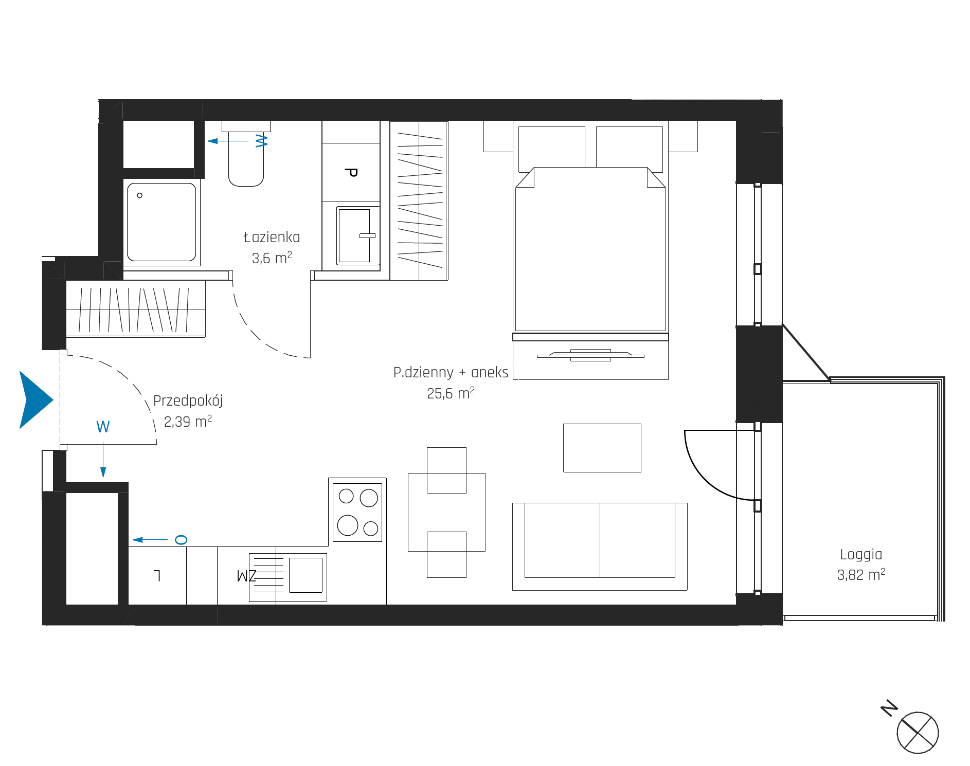 SkyPoint – inwestycja Robyg - lokal A2.17M11
