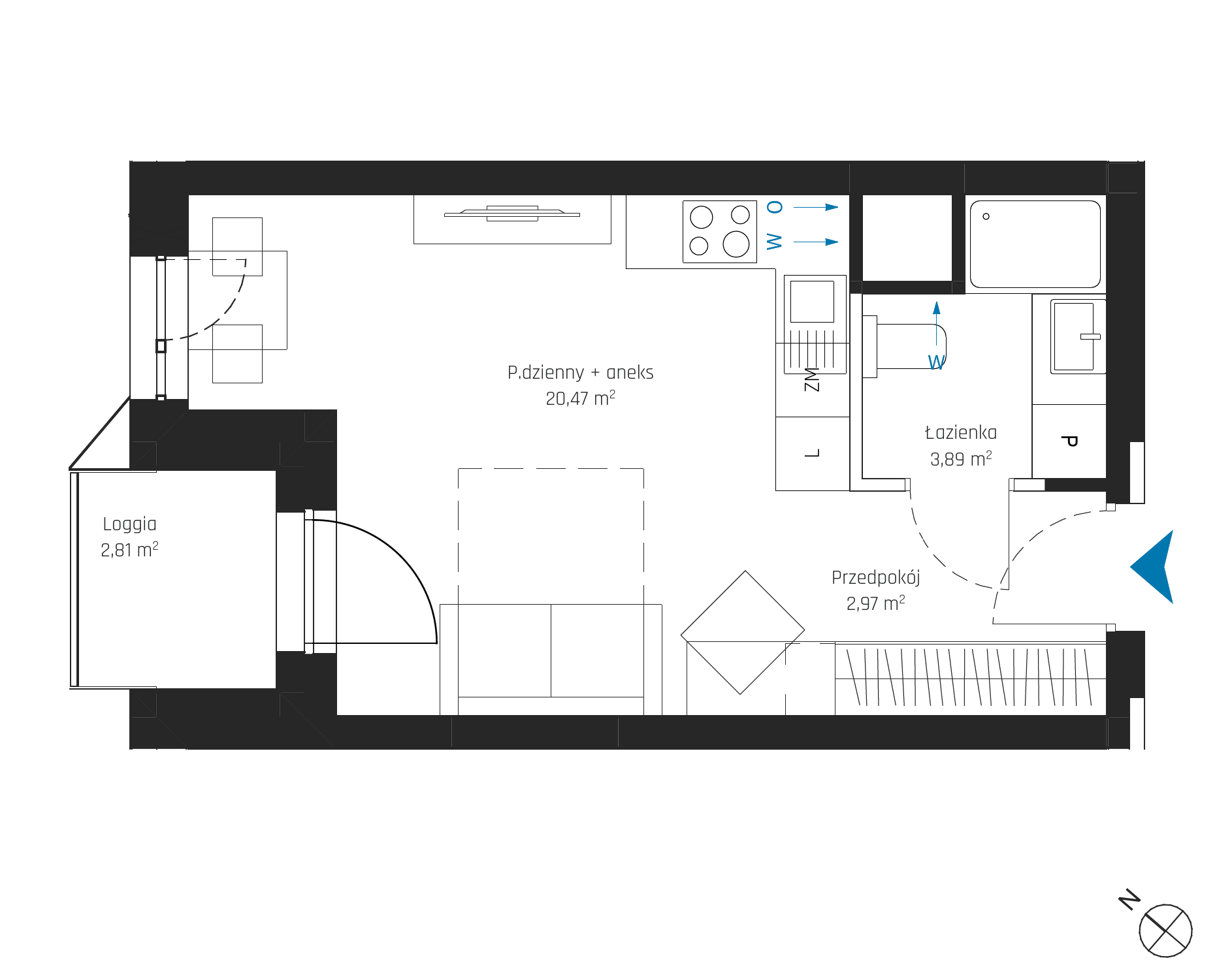 SkyPoint – inwestycja Robyg - lokal A1.2M11