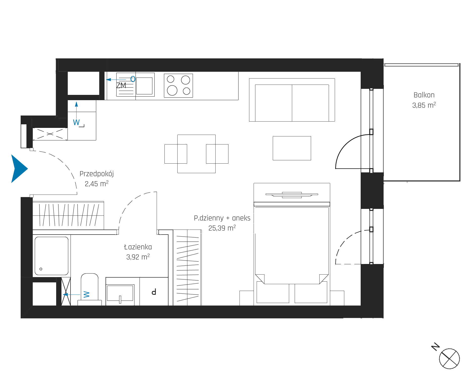 SkyPoint – inwestycja Robyg - lokal A2.2M12