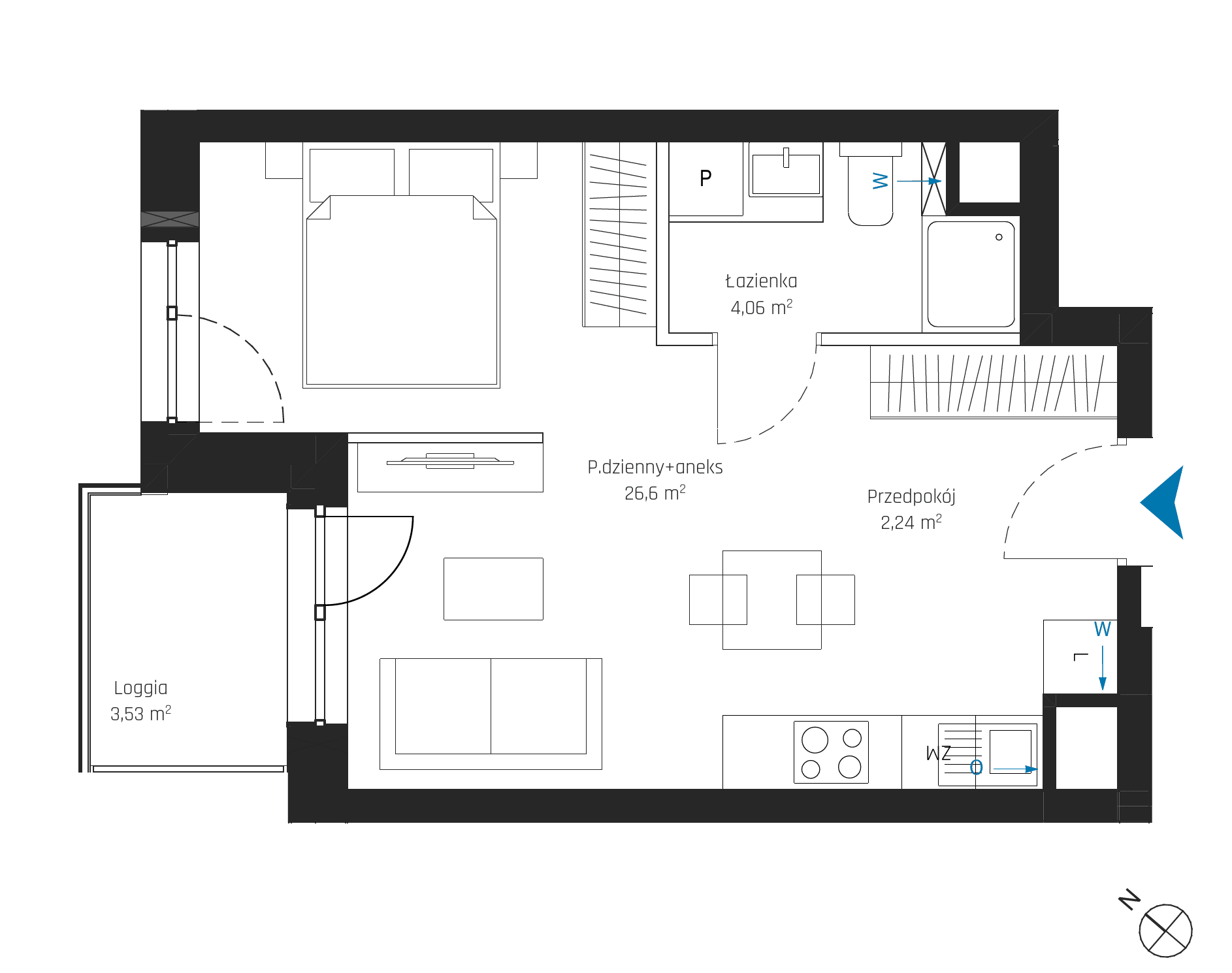SkyPoint – inwestycja Robyg - lokal A1.3M02