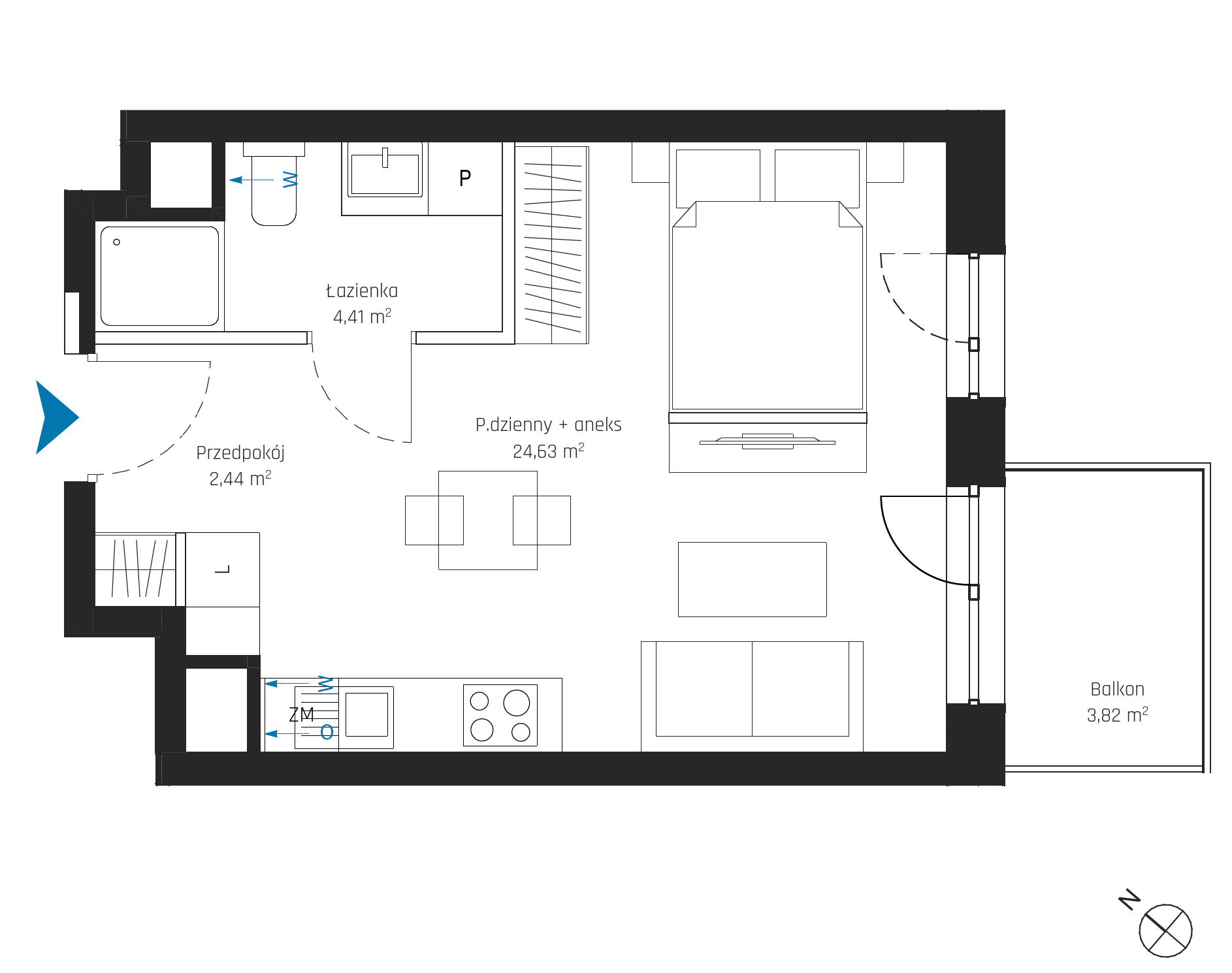 SkyPoint – inwestycja Robyg - lokal A1.3M03