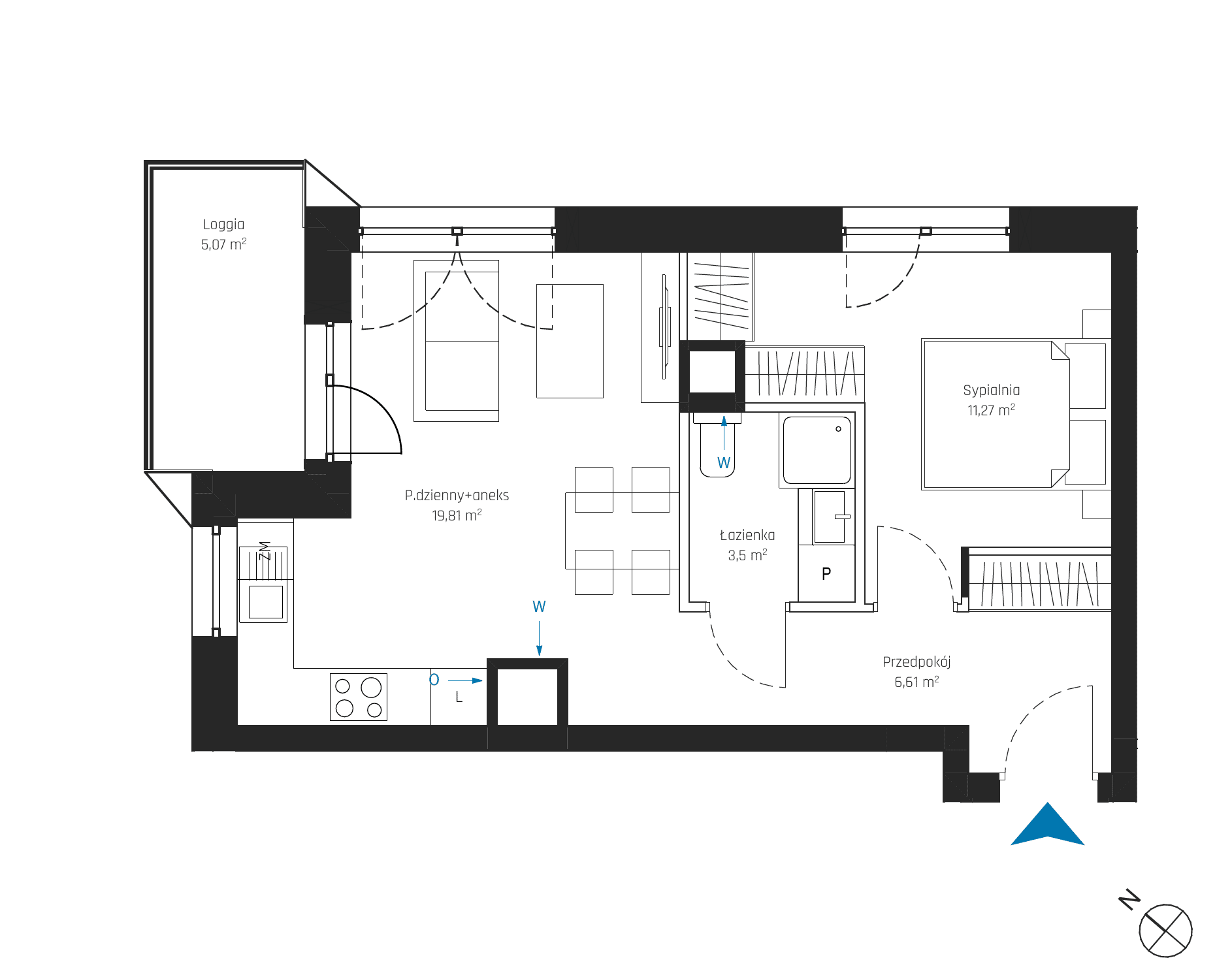 SkyPoint – inwestycja Robyg - lokal A2.3M03