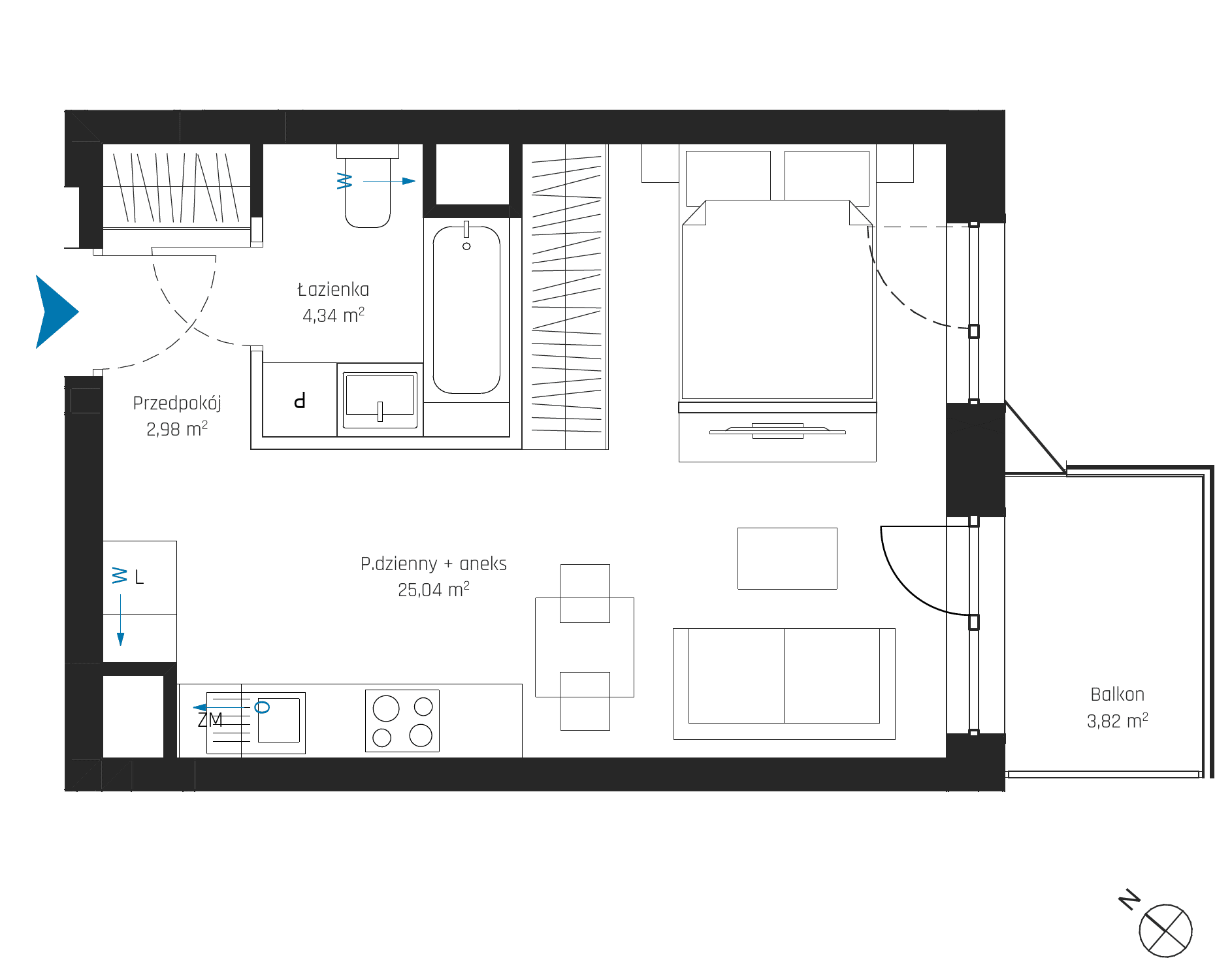 SkyPoint – inwestycja Robyg - lokal A1.3M05