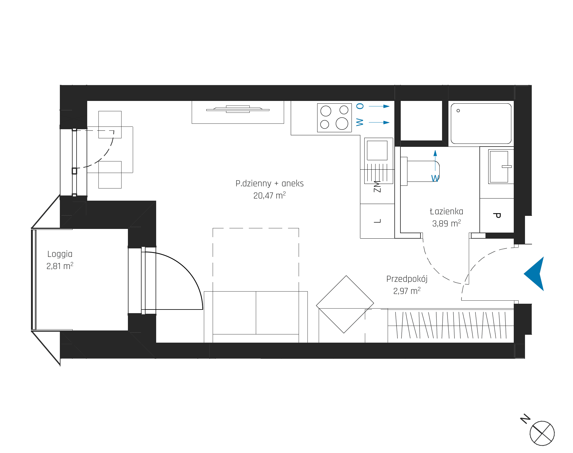 SkyPoint – inwestycja Robyg - lokal A1.3M11