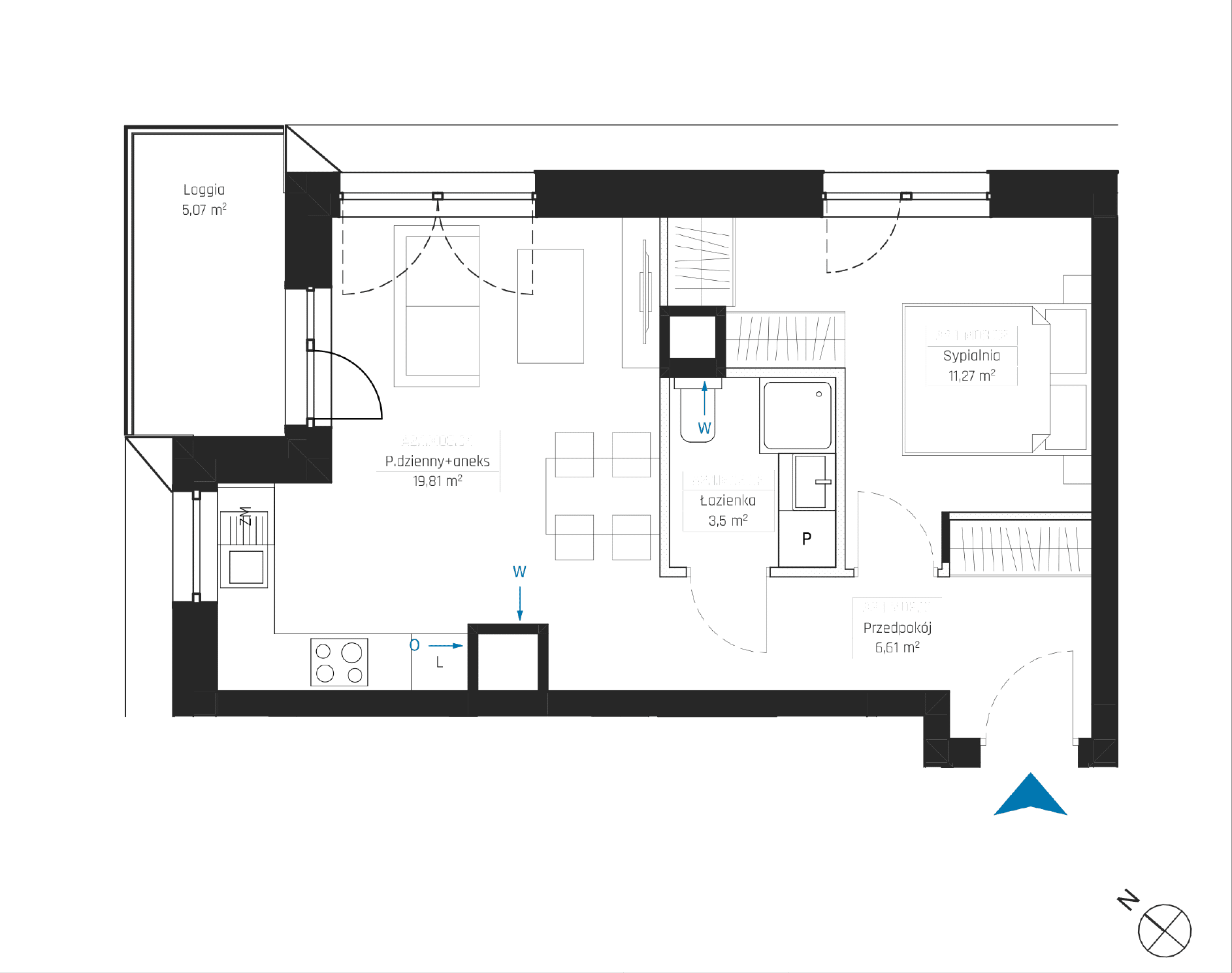 SkyPoint – inwestycja Robyg - lokal A2.1M03