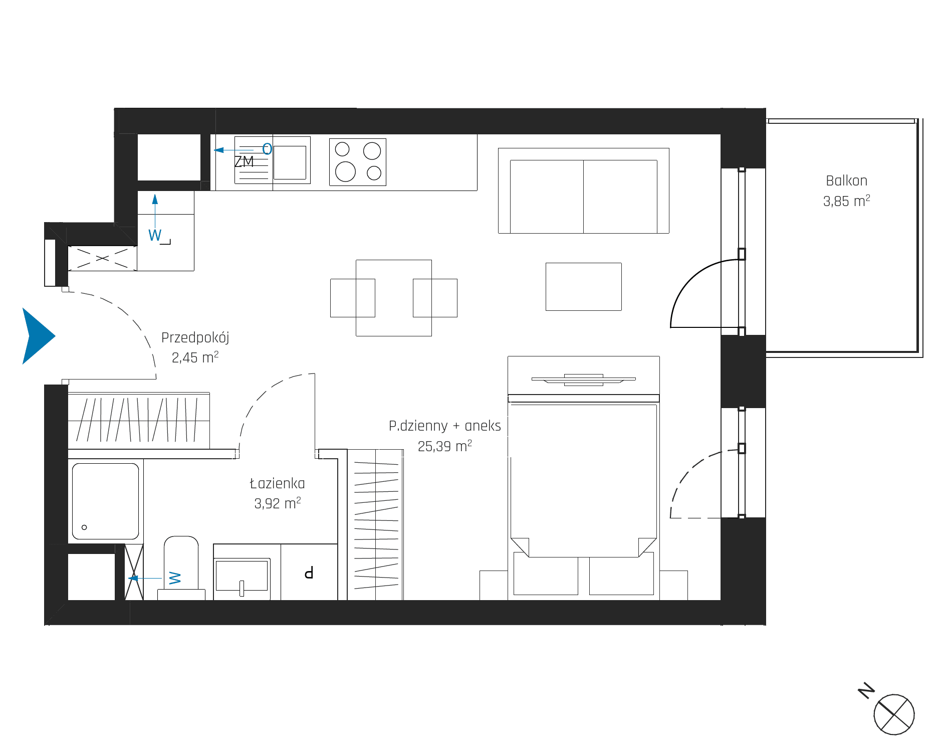 SkyPoint – inwestycja Robyg - lokal A2.3M12