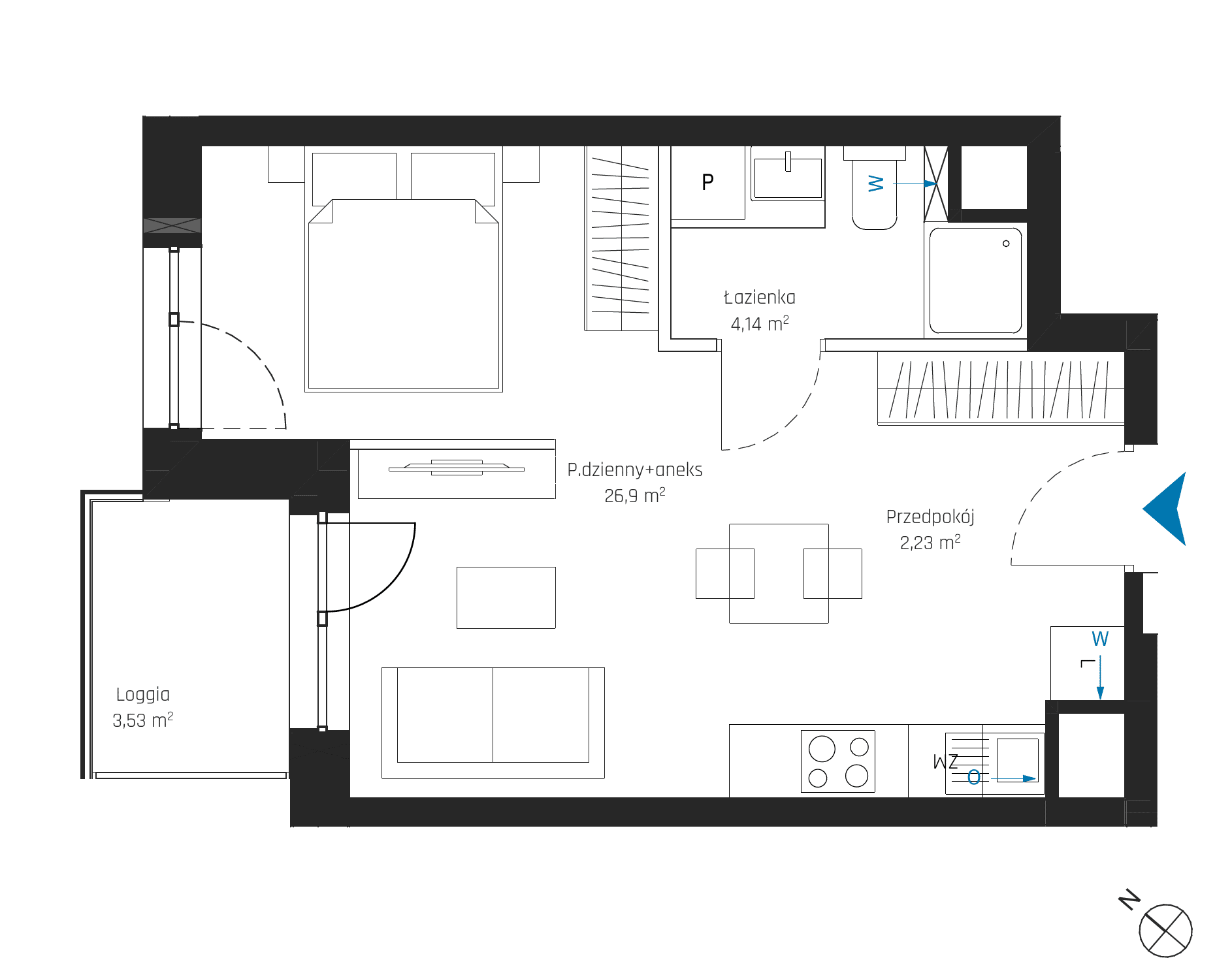 SkyPoint – inwestycja Robyg - lokal A1.4M02