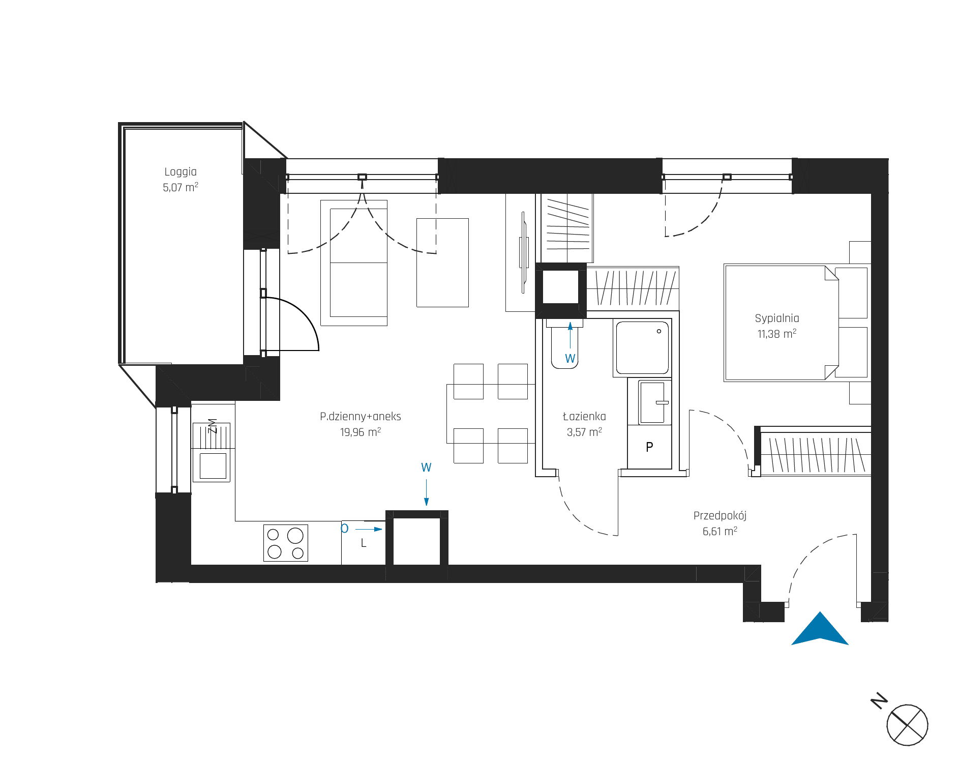 SkyPoint – inwestycja Robyg - lokal A2.4M03