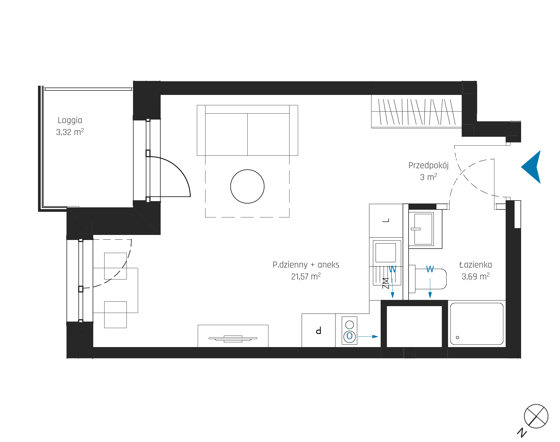 SkyPoint – inwestycja Robyg - lokal A2.4M04