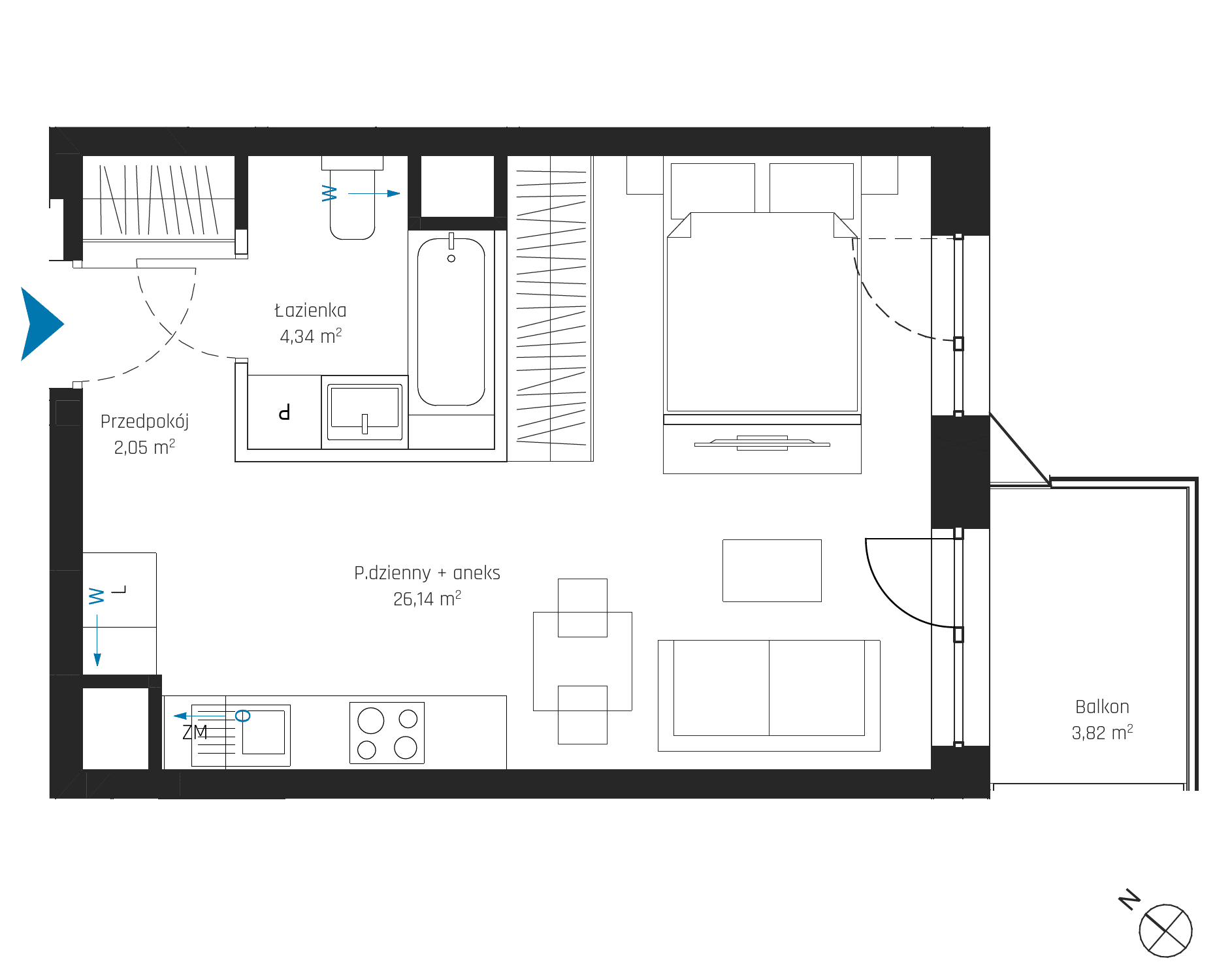 SkyPoint – inwestycja Robyg - lokal A1.4M05