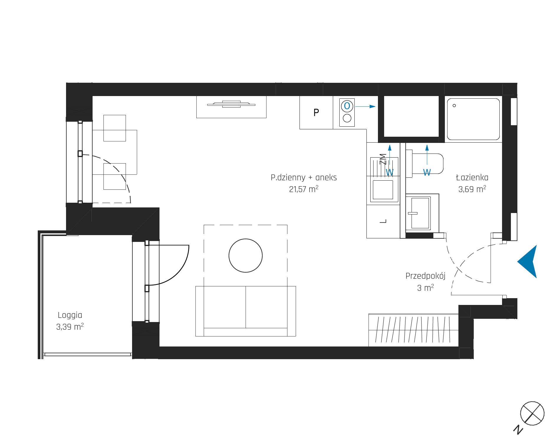 SkyPoint – inwestycja Robyg - lokal A2.4M05