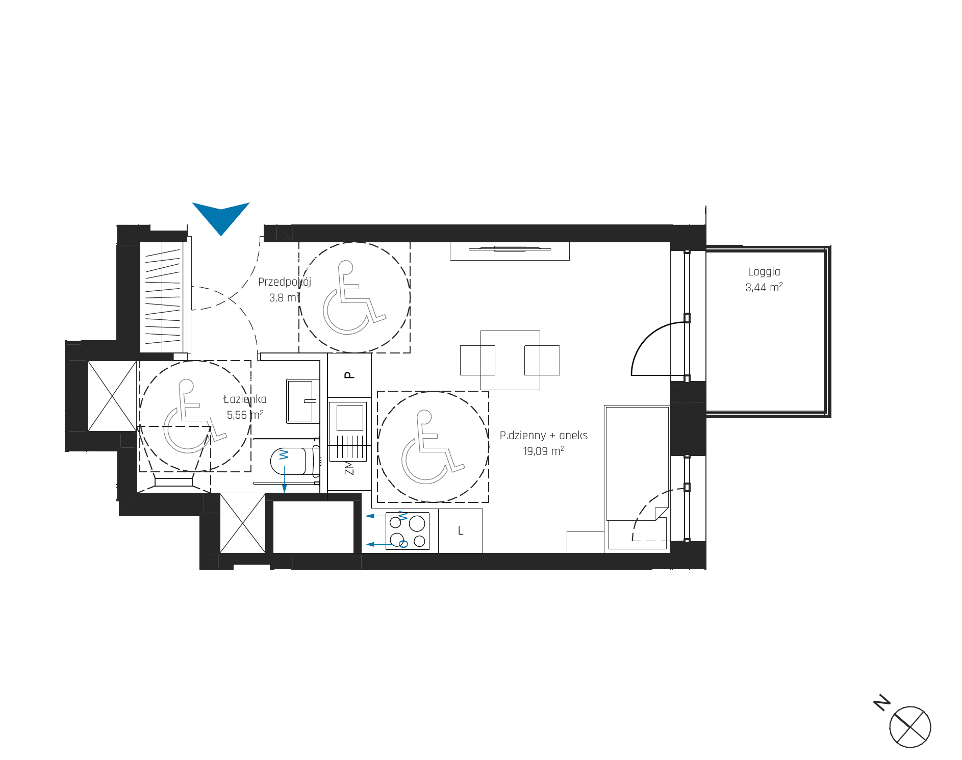 SkyPoint – inwestycja Robyg - lokal A2.4M07
