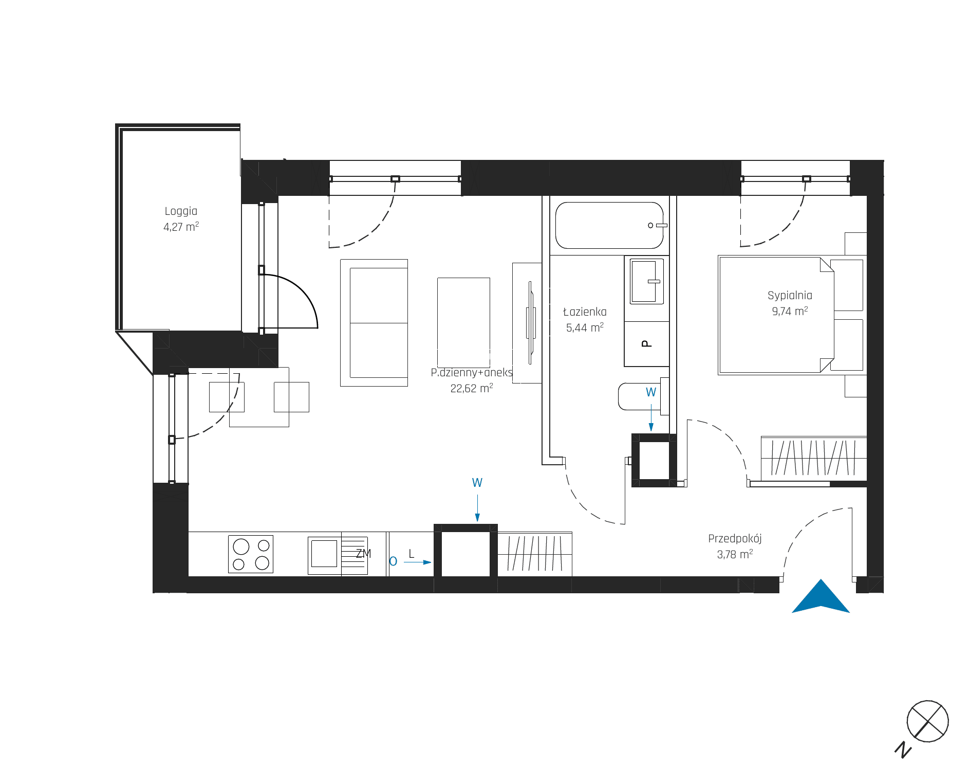 SkyPoint – inwestycja Robyg - lokal A2.4M06