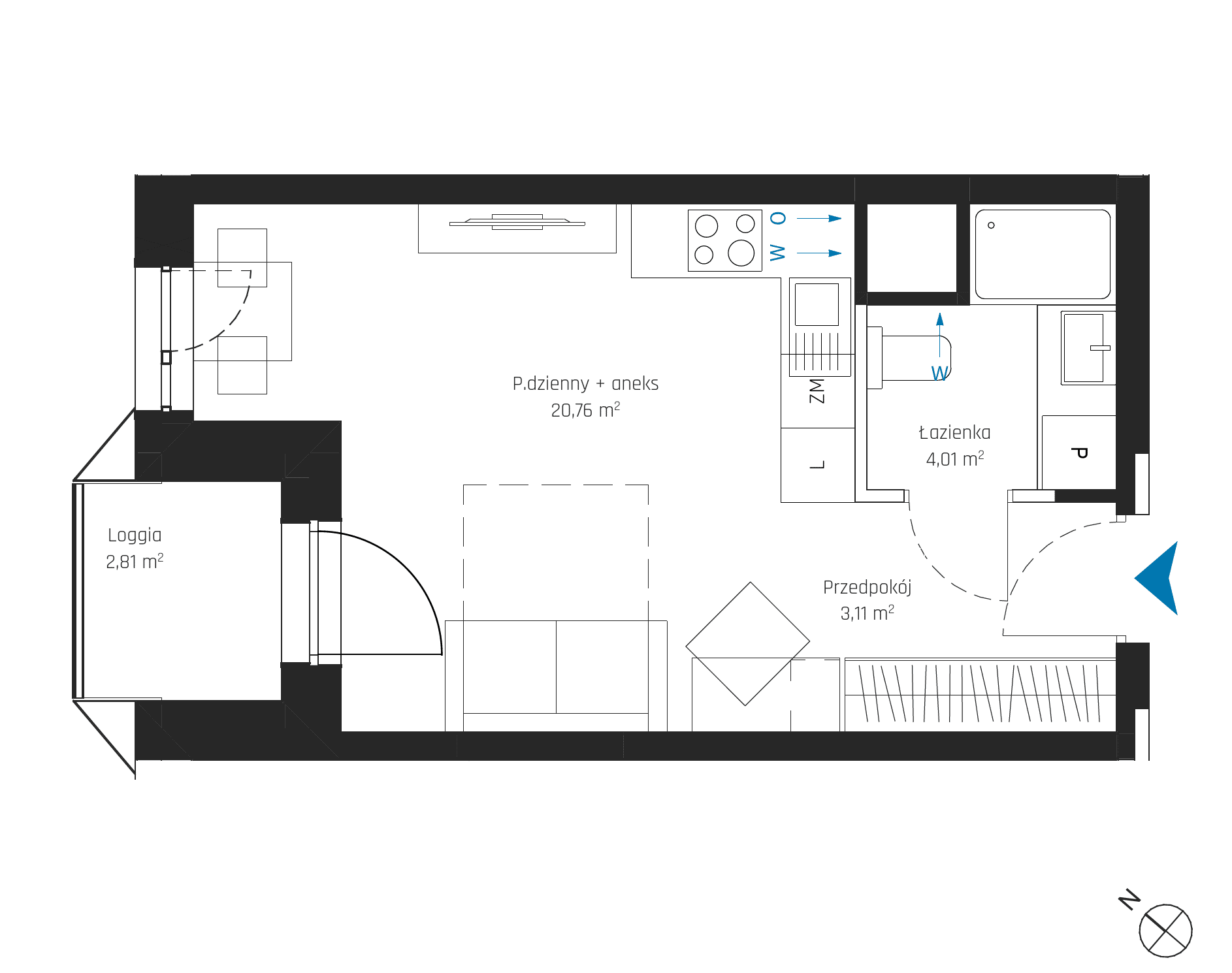 SkyPoint – inwestycja Robyg - lokal A1.4M11