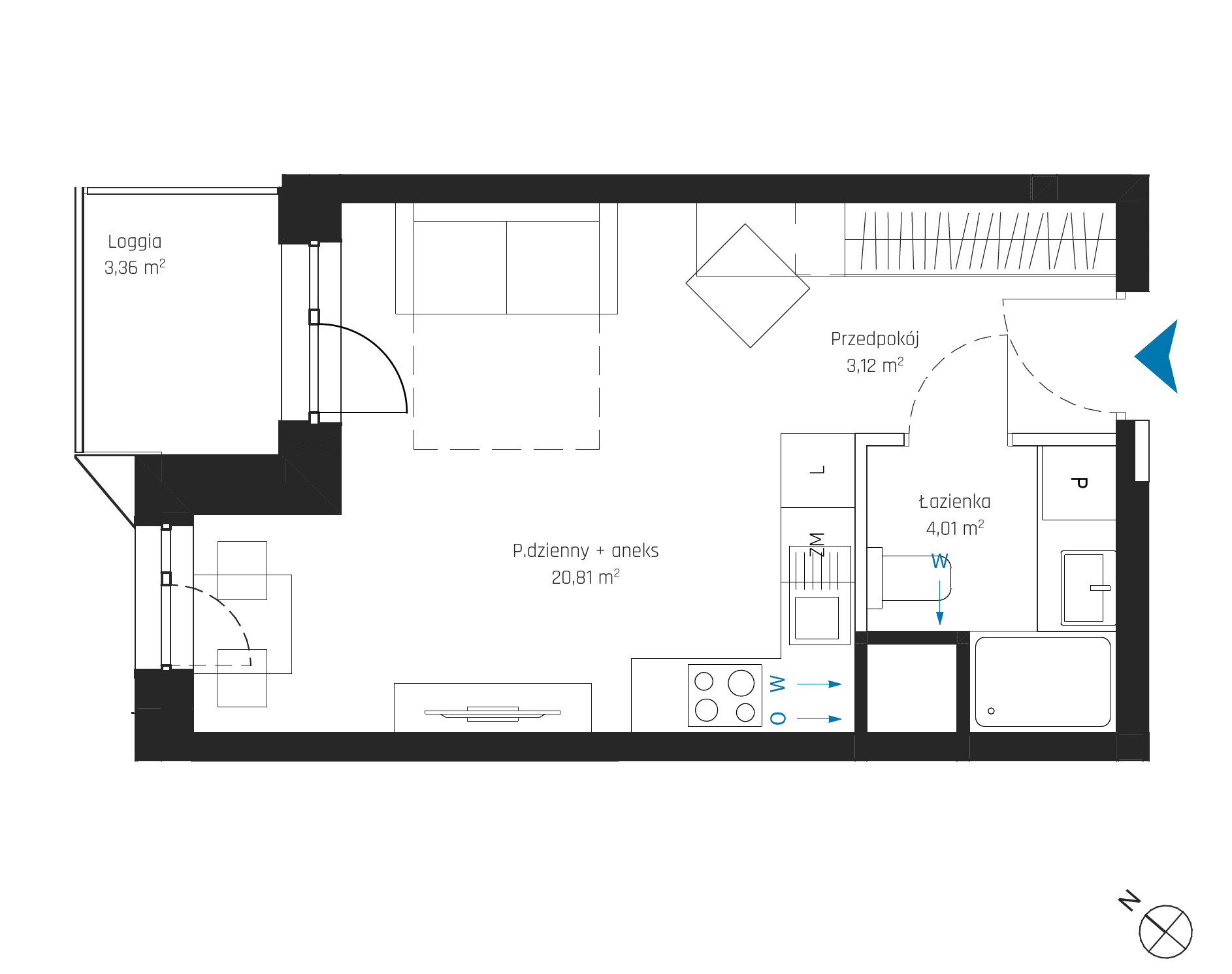 SkyPoint – inwestycja Robyg - lokal A1.4M12