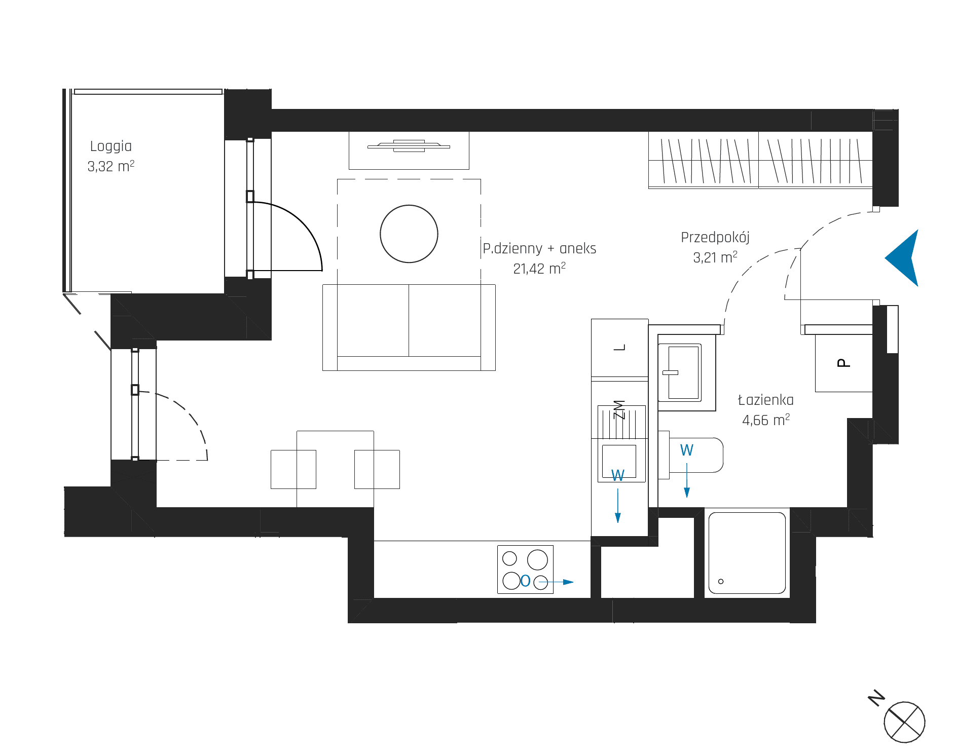 SkyPoint – inwestycja Robyg - lokal A1.5M01