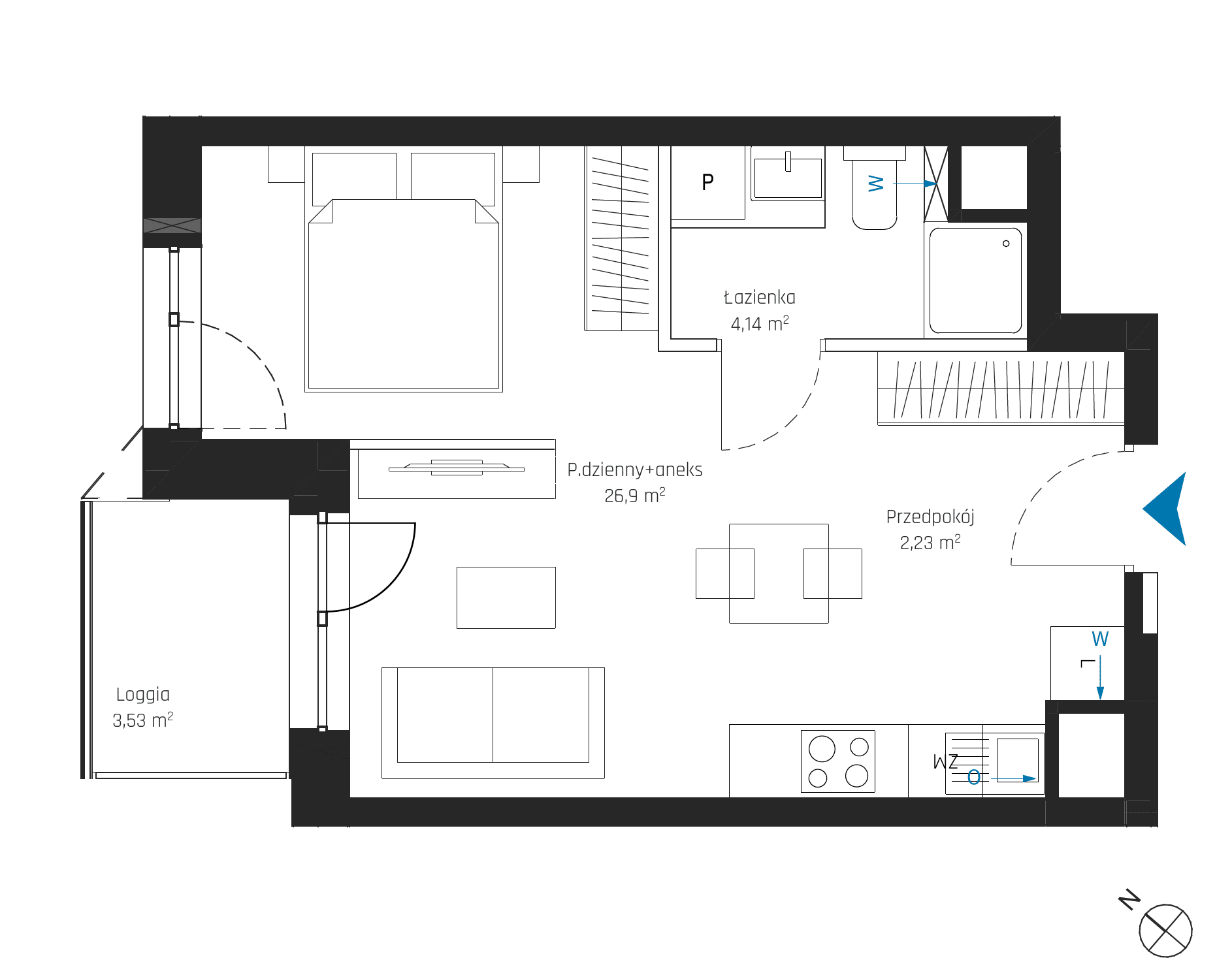 SkyPoint – inwestycja Robyg - lokal A1.5M02