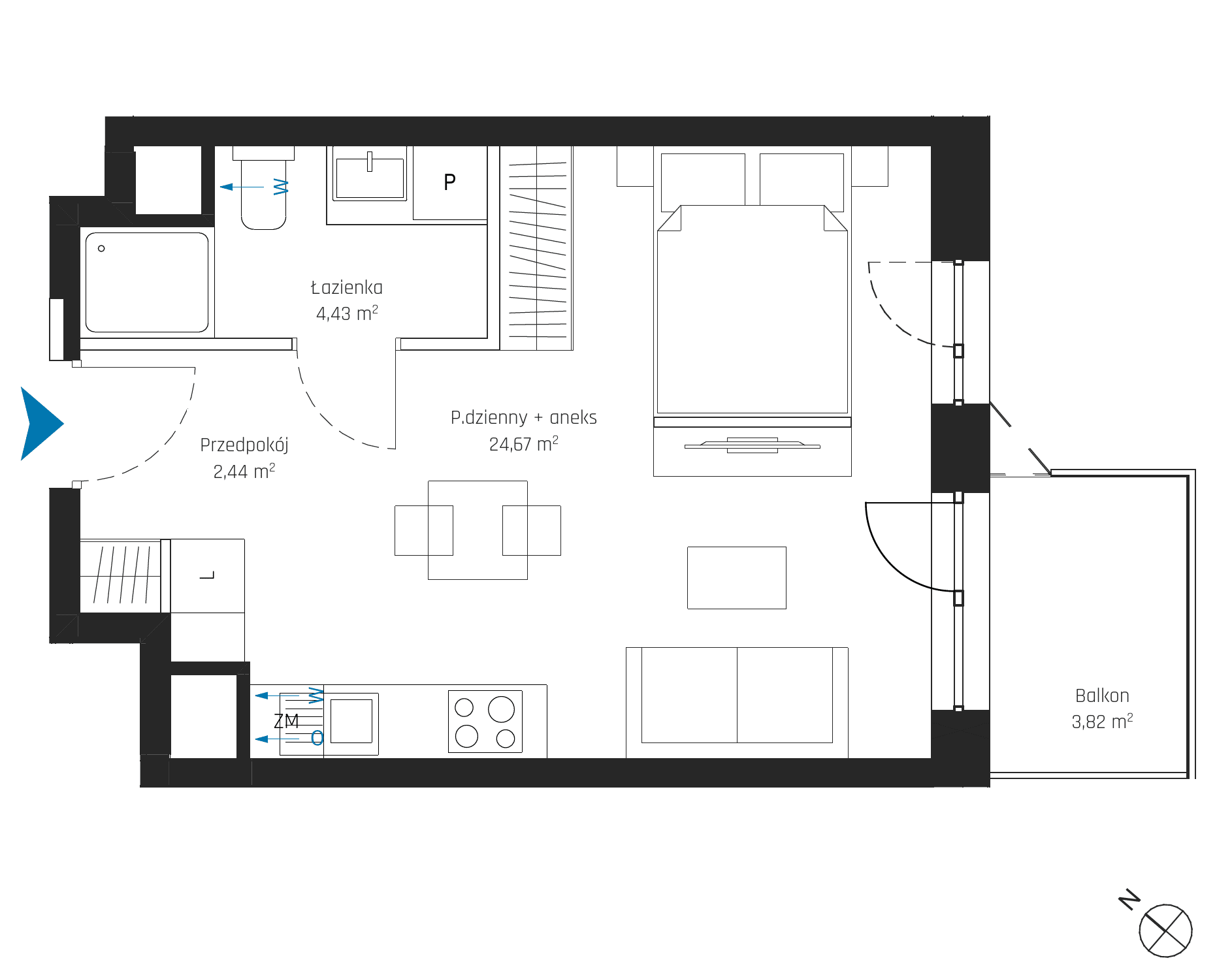 SkyPoint – inwestycja Robyg - lokal A1.5M03