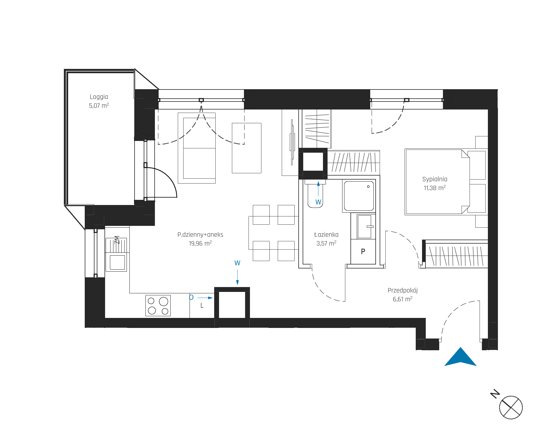 SkyPoint – inwestycja Robyg - lokal A2.5M03