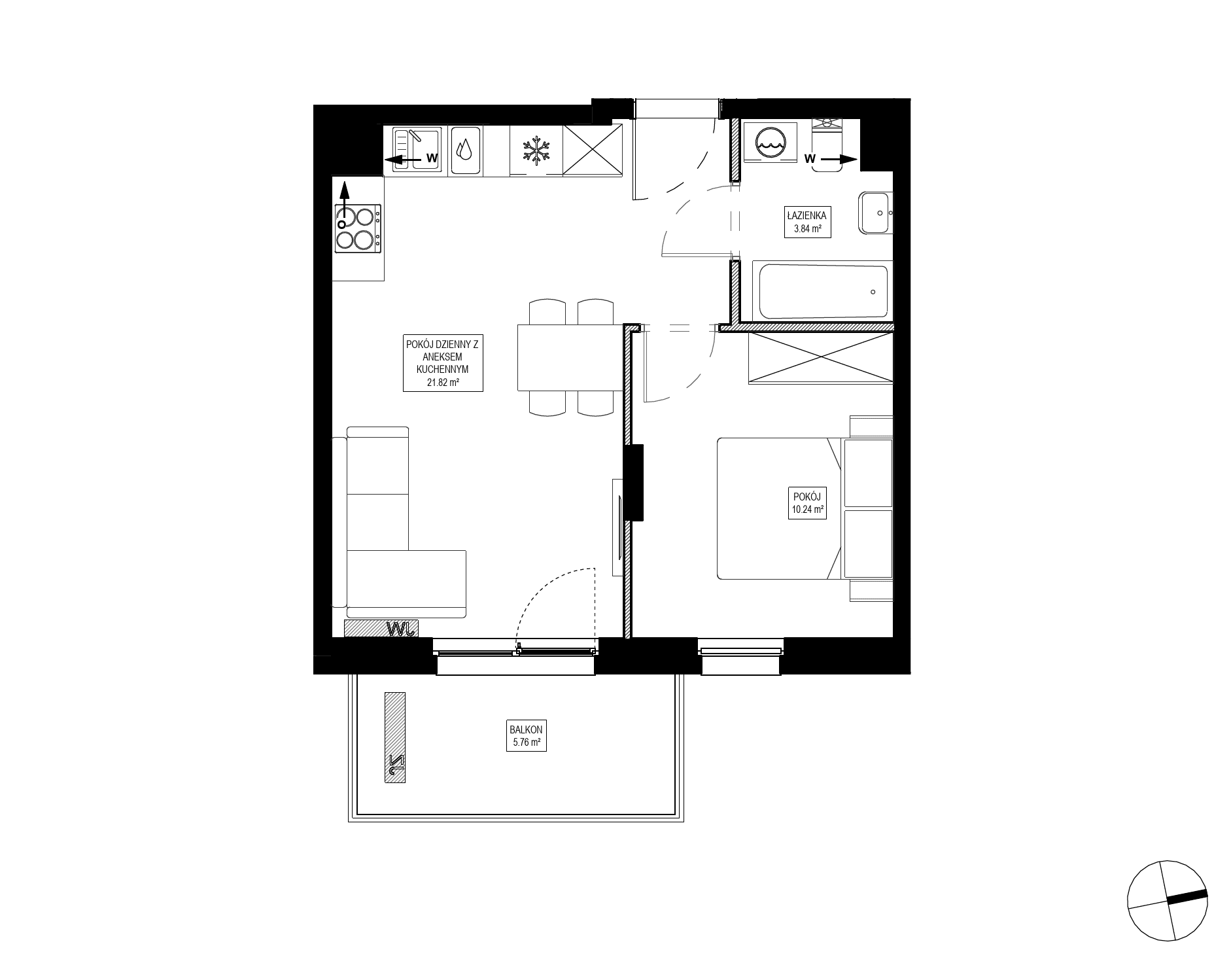 Osiedle Kameralne – inwestycja Robyg - lokal OK5/F/4/8, budynek F