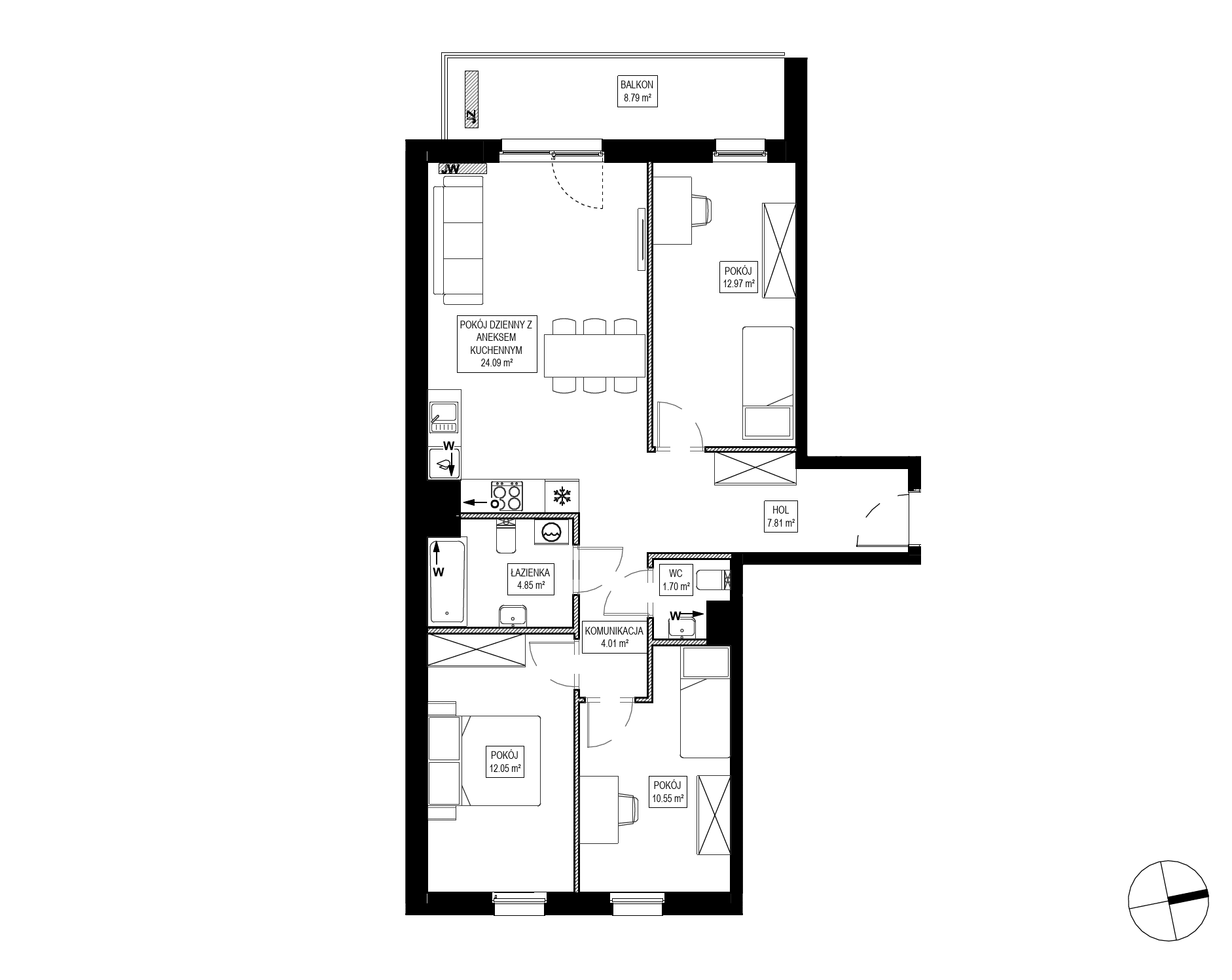Osiedle Kameralne – inwestycja Robyg - lokal OK5/F/4/9, budynek F