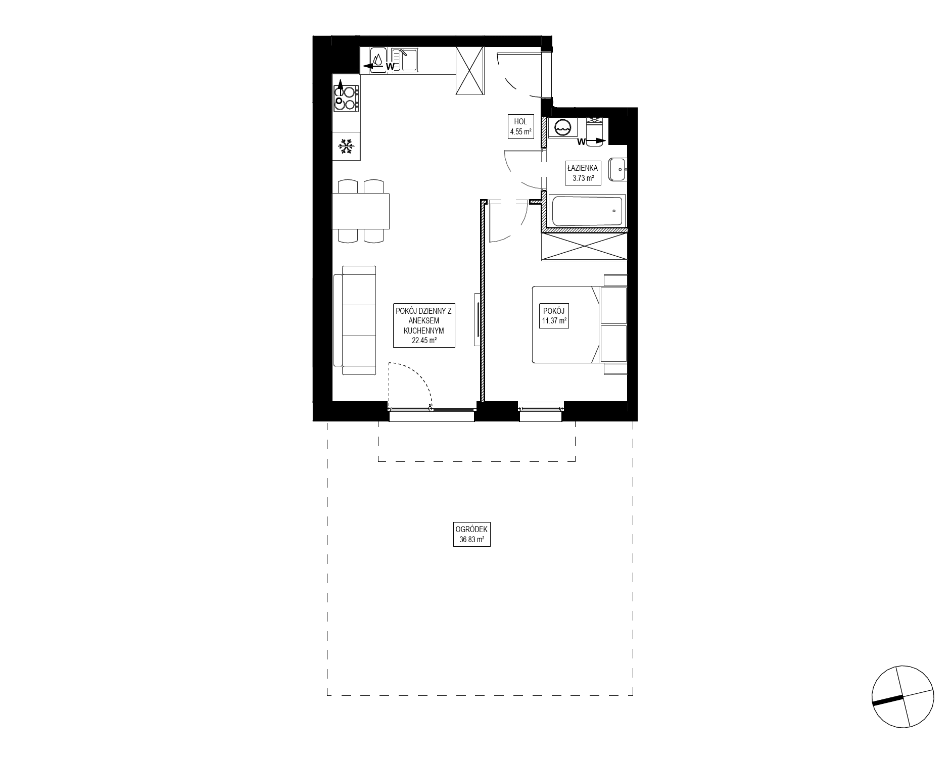 Osiedle Kameralne – inwestycja Robyg - lokal OK3/B/0/6, budynek B