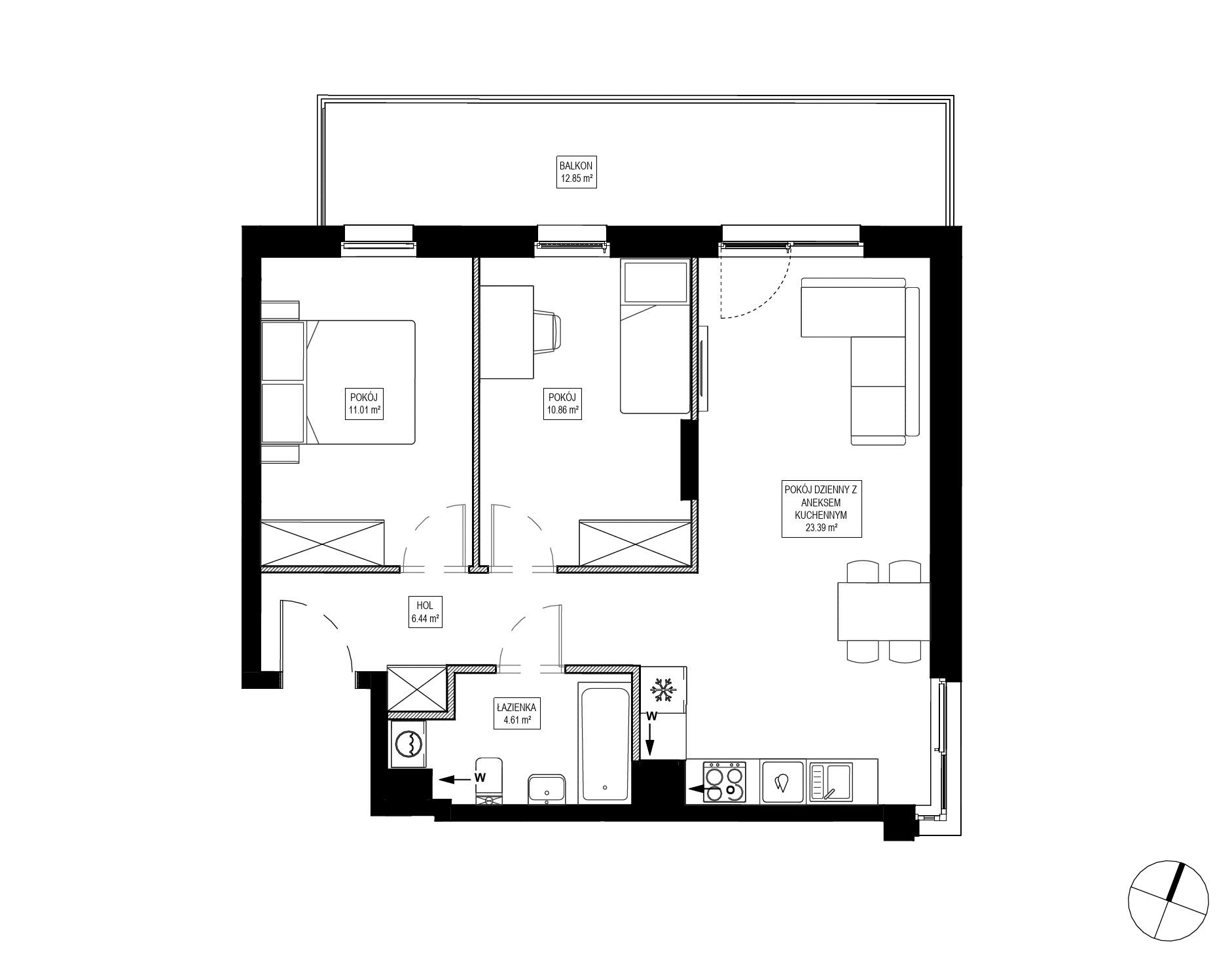 Osiedle Kameralne – inwestycja Robyg - lokal OK3/D/1/1, budynek D
