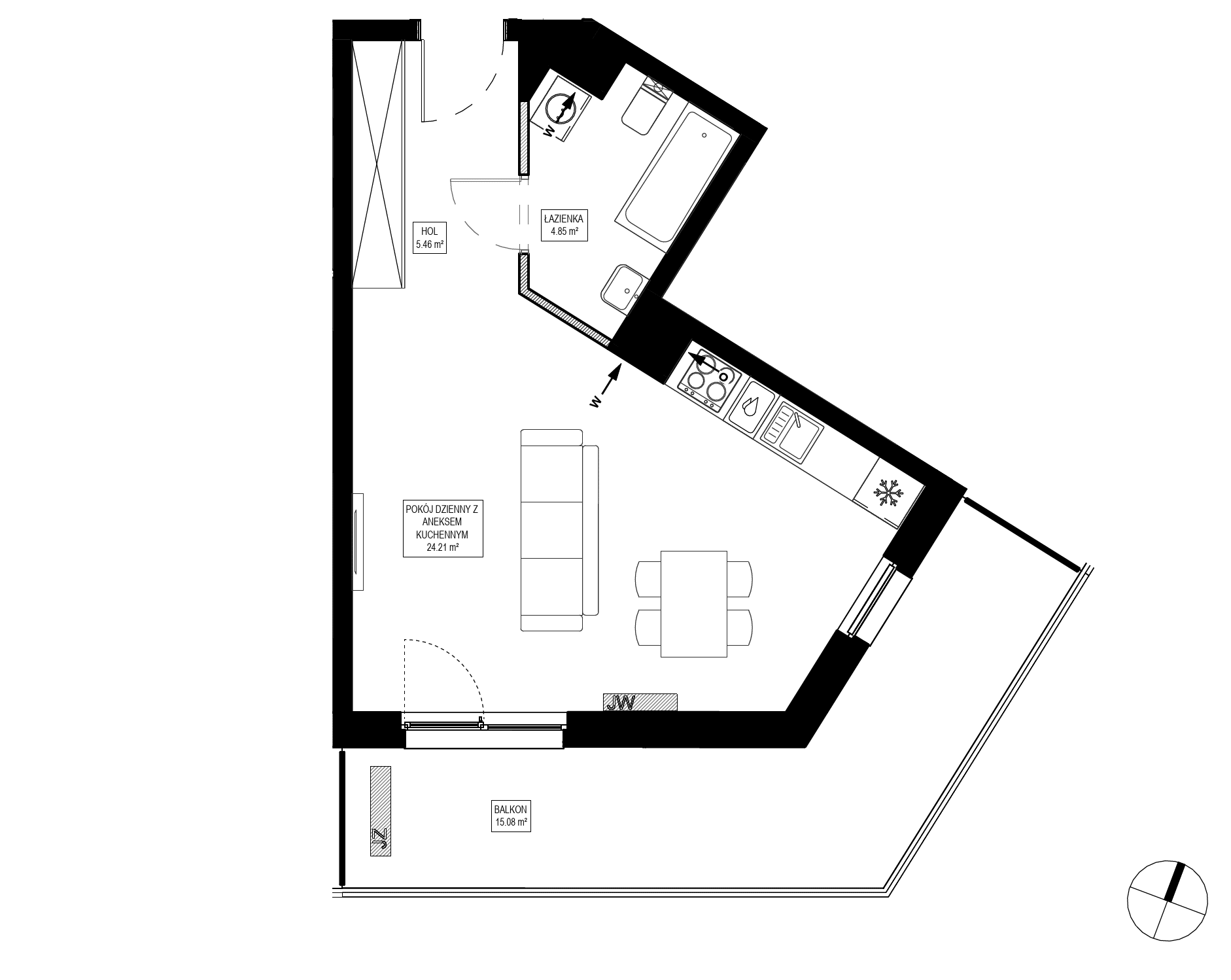 Osiedle Kameralne – inwestycja Robyg - lokal OK5/E/1/3, budynek E