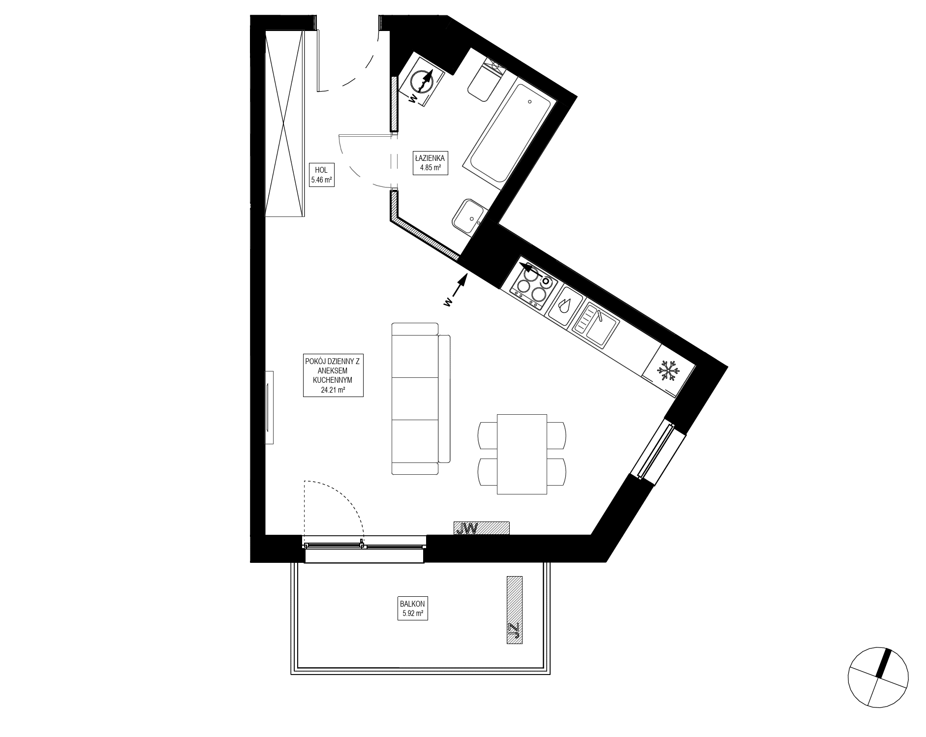 Osiedle Kameralne – inwestycja Robyg - lokal OK5/E/3/3, budynek E