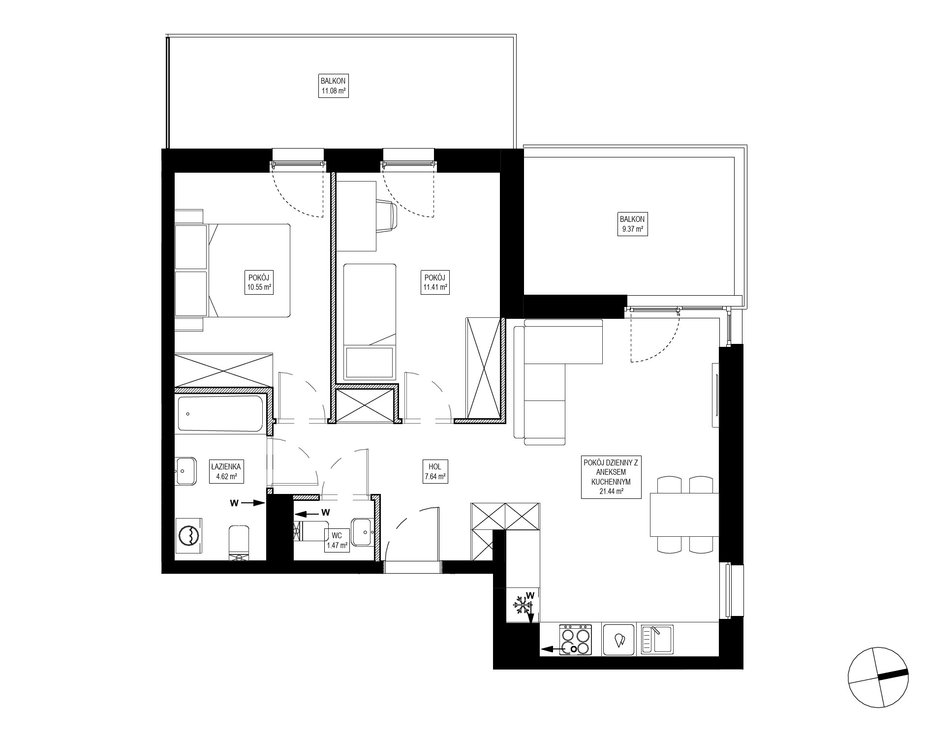 Osiedle Kameralne – inwestycja Robyg - lokal OK5/F/0/3, budynek F