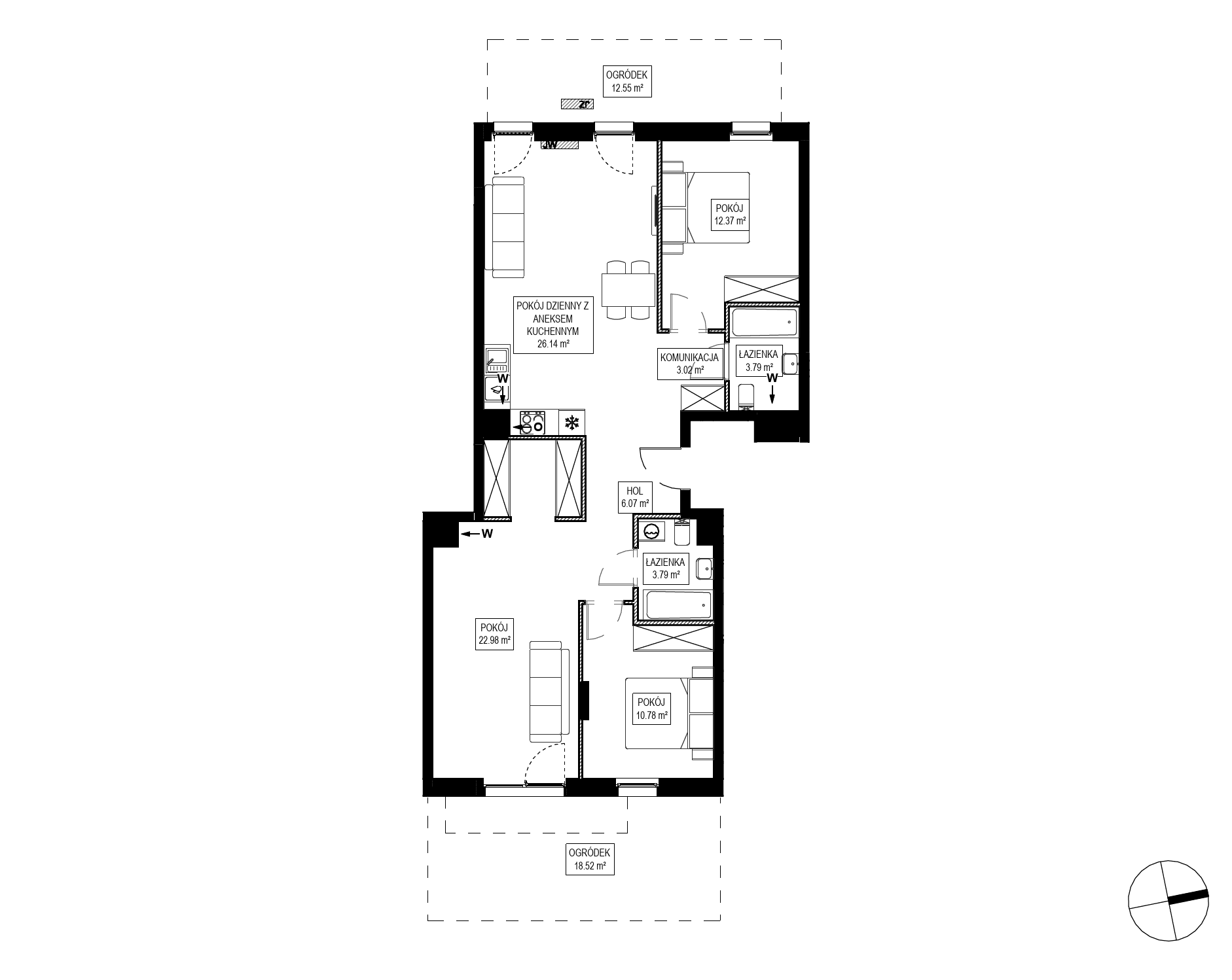 Osiedle Kameralne – inwestycja Robyg - lokal OK5/F/0/8, budynek F