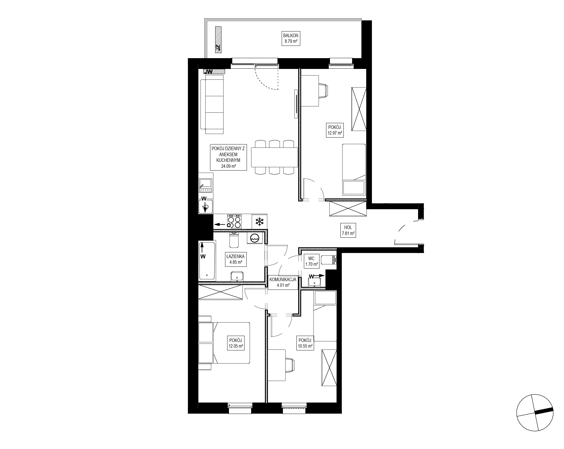 Osiedle Kameralne – inwestycja Robyg - lokal OK5/F/1/9, budynek F