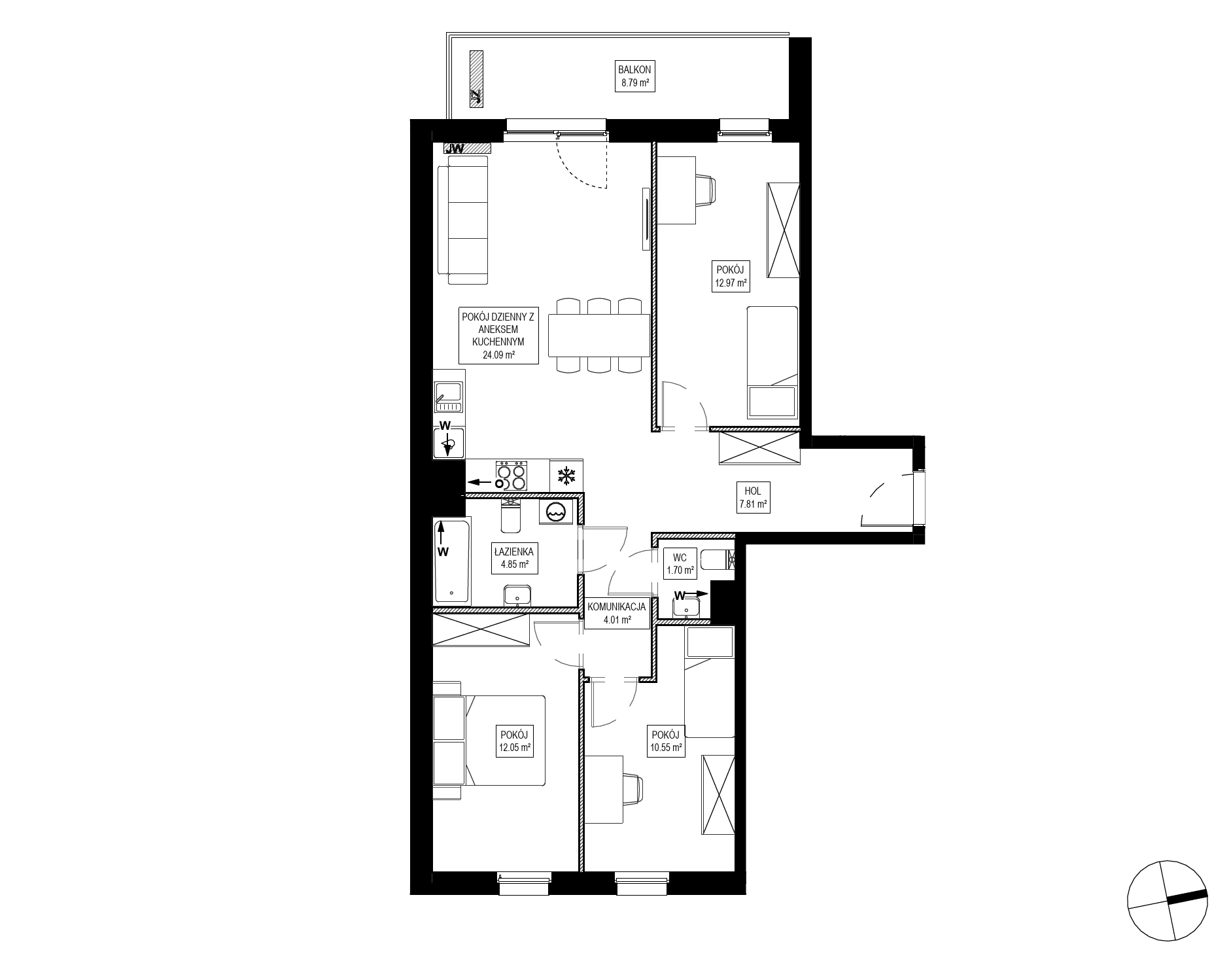 Osiedle Kameralne – inwestycja Robyg - lokal OK5/F/2/9, budynek F
